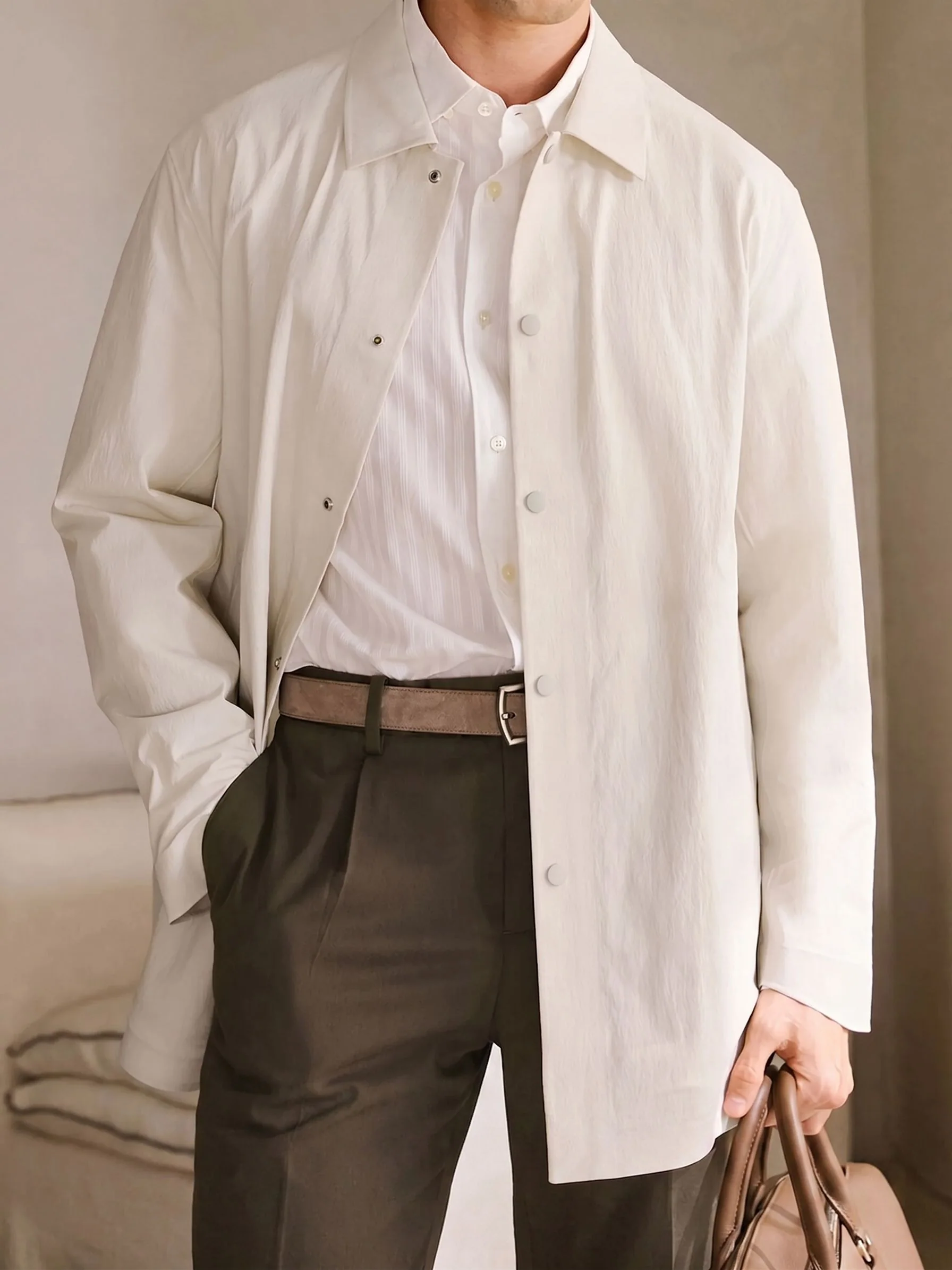 Long Snap Overshirt
