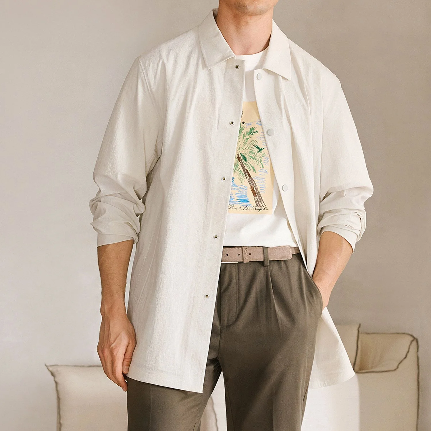 Long Snap Overshirt - Image 6