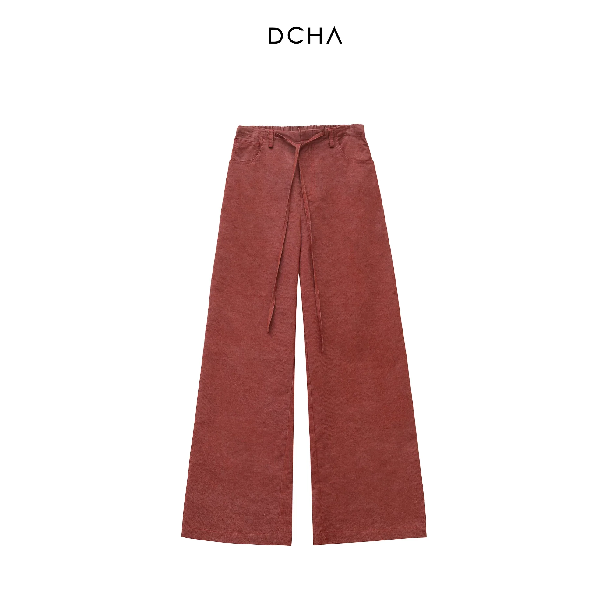 Long-Staple Cotton Drawstring Wide-Leg Trousers - Image 6