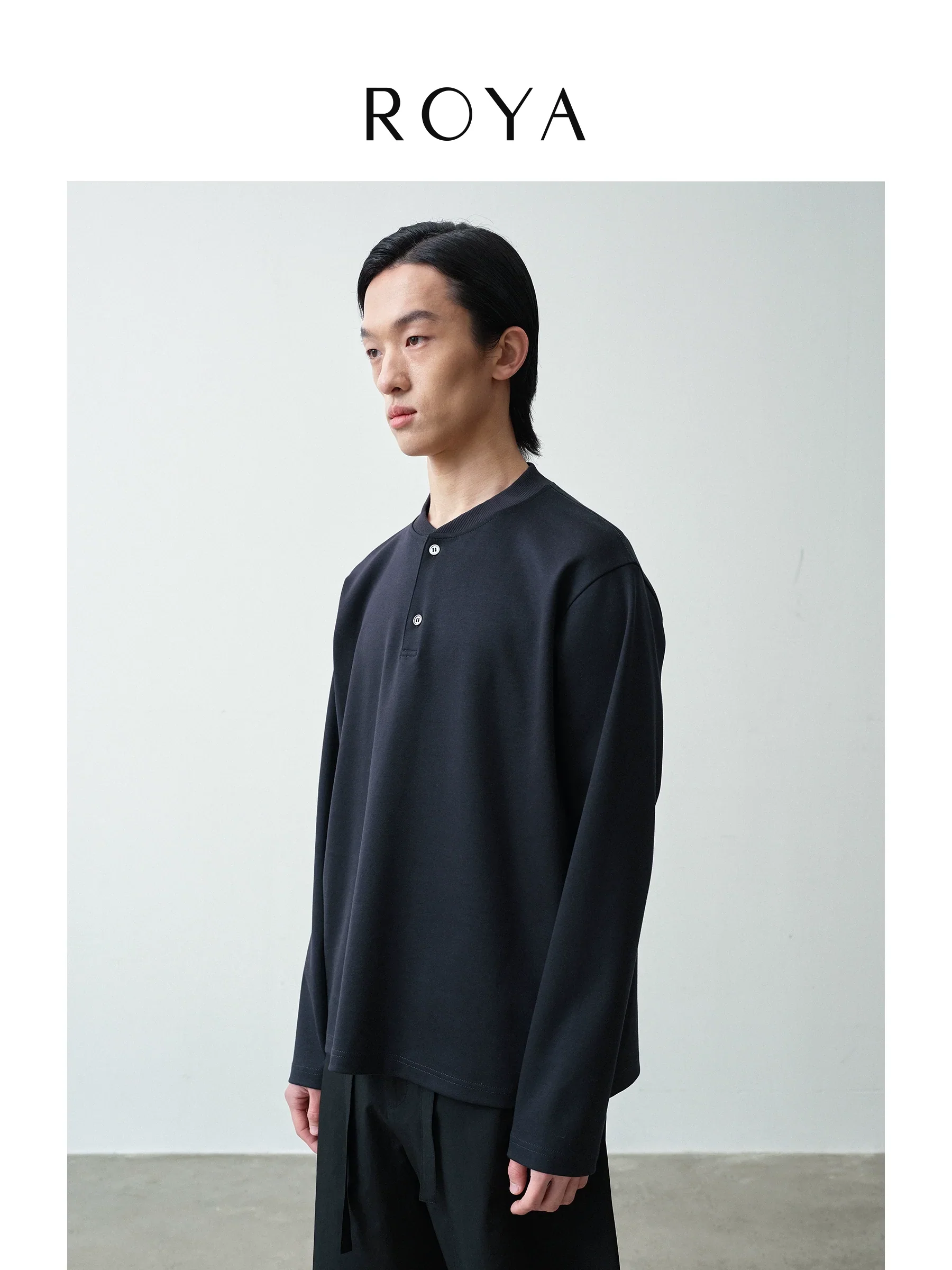 Long-Staple Cotton Henley Tee