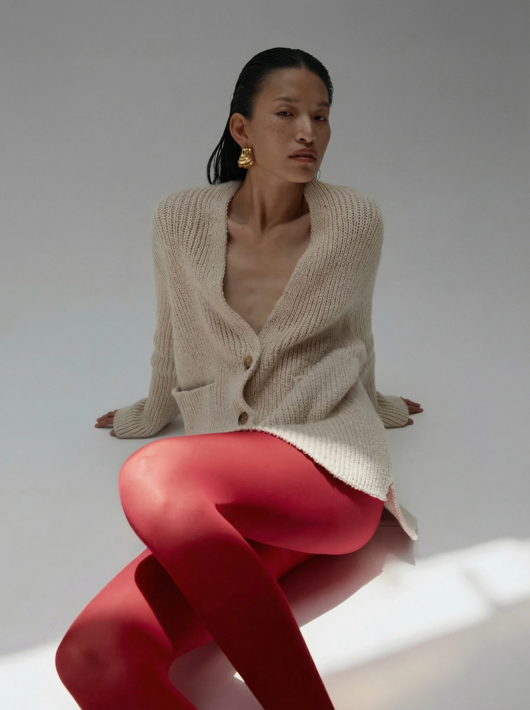 Longline Rib Cardigan