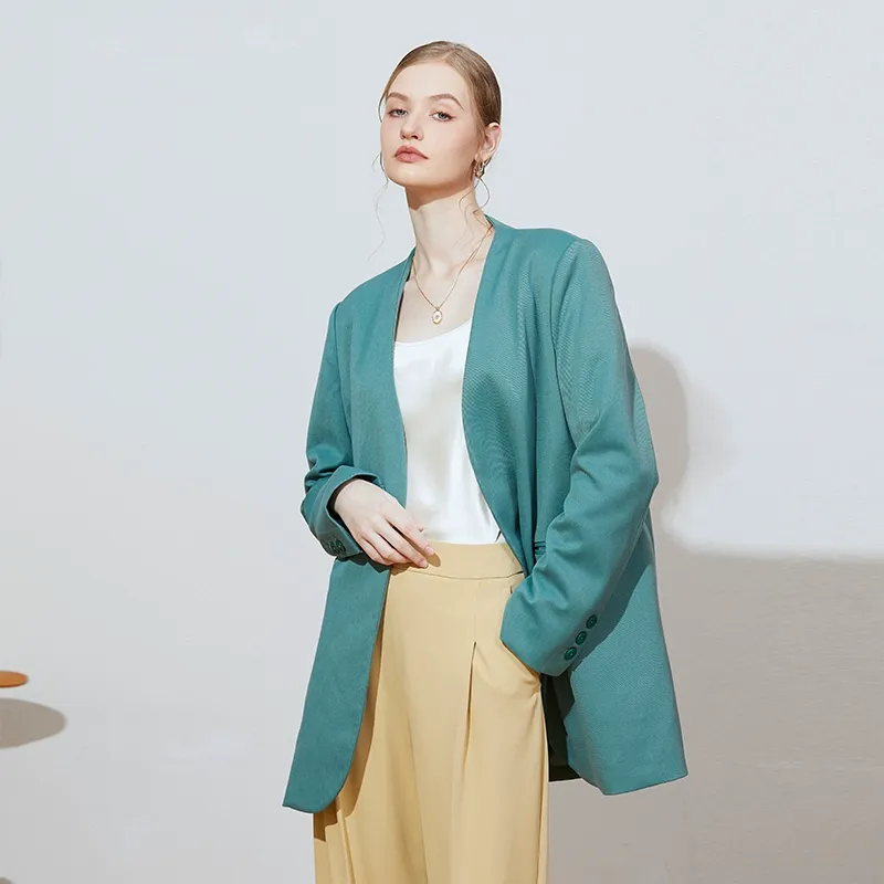 Longline Wool Blazer - Image 5