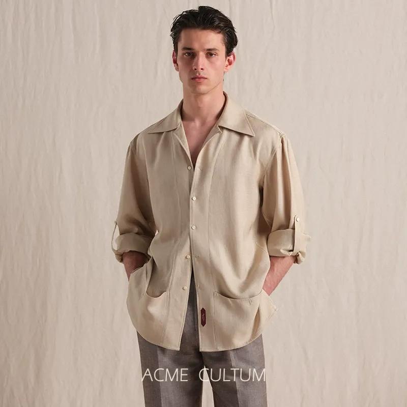 Loose Fit Cuban Collar Shirt - Image 4