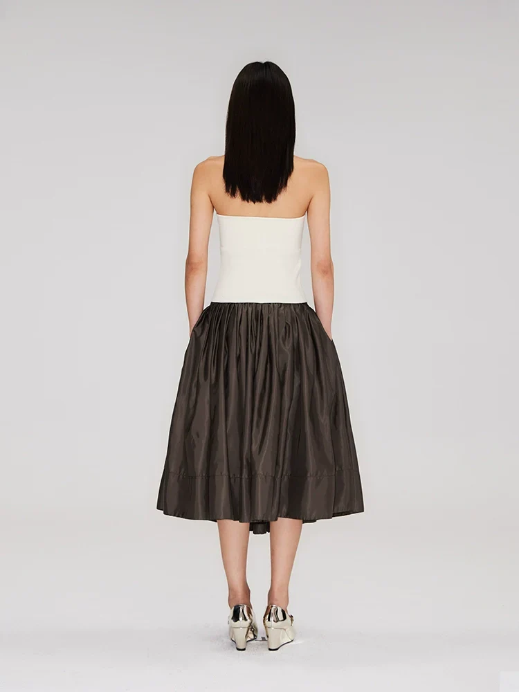 Low-Rise Micro-Pleated Midi Skirt - Image 3