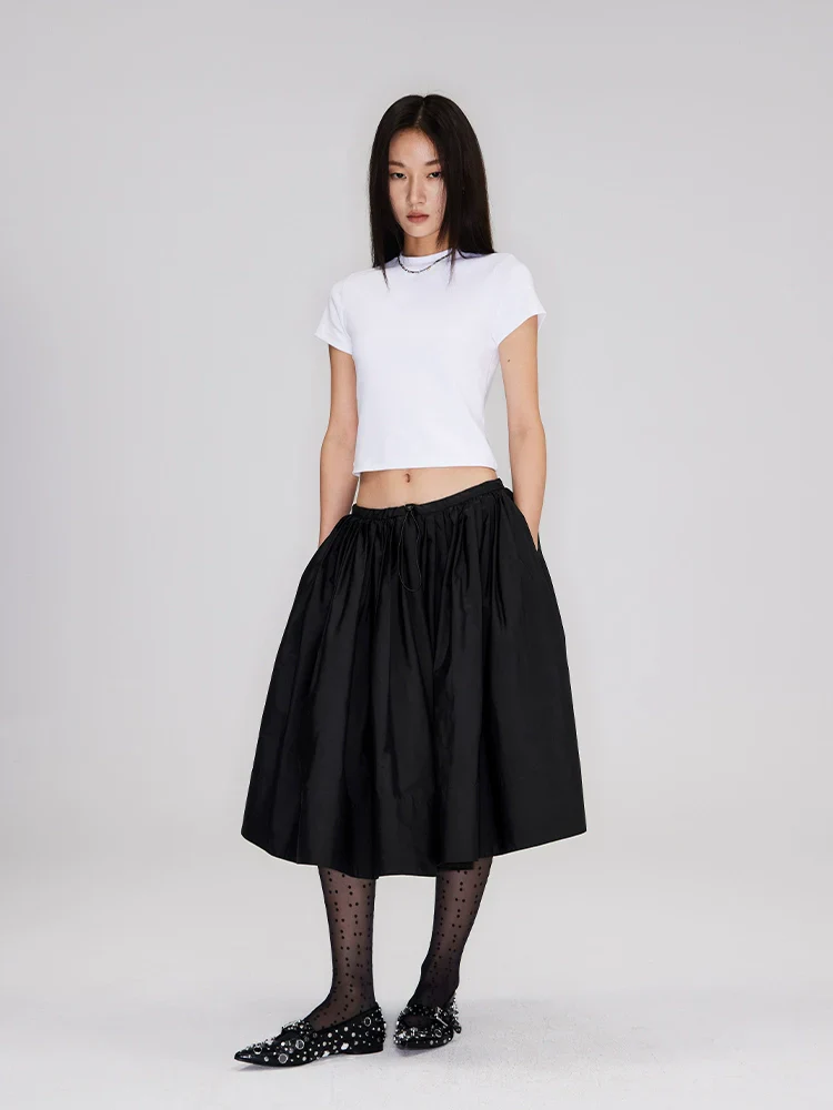 Low-Rise Micro-Pleated Midi Skirt - Image 4