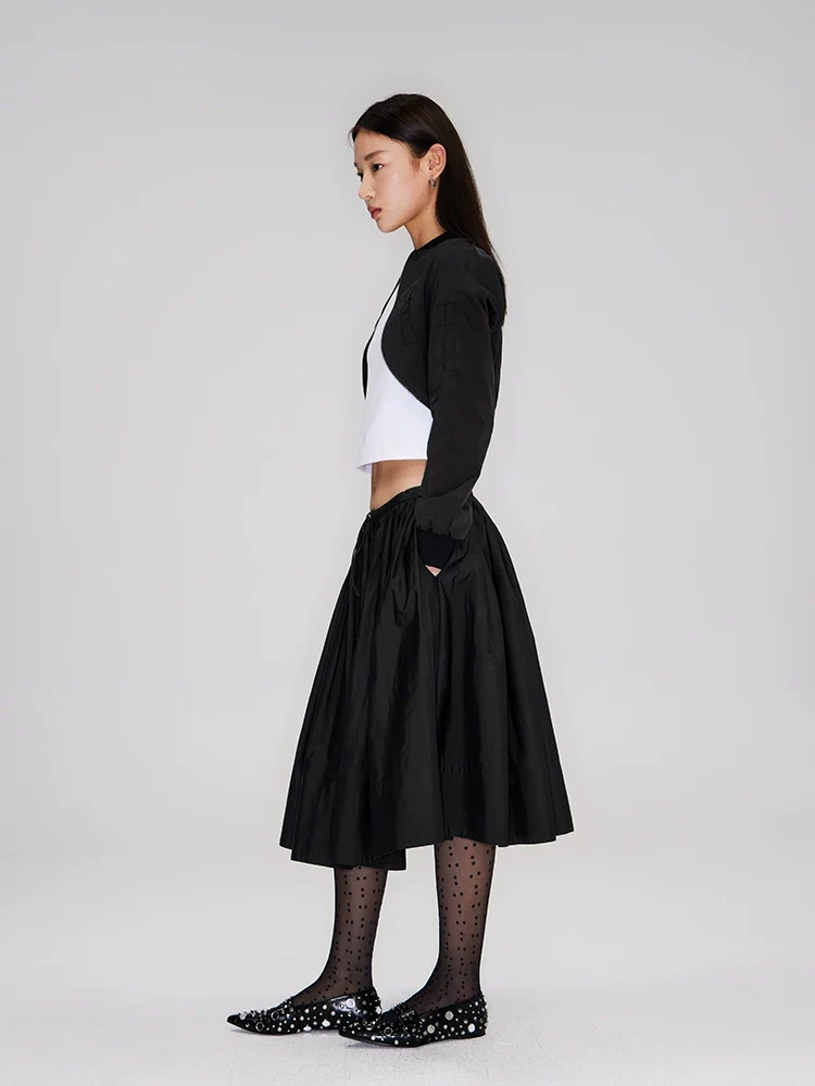 Low-Rise Micro-Pleated Midi Skirt - Image 5
