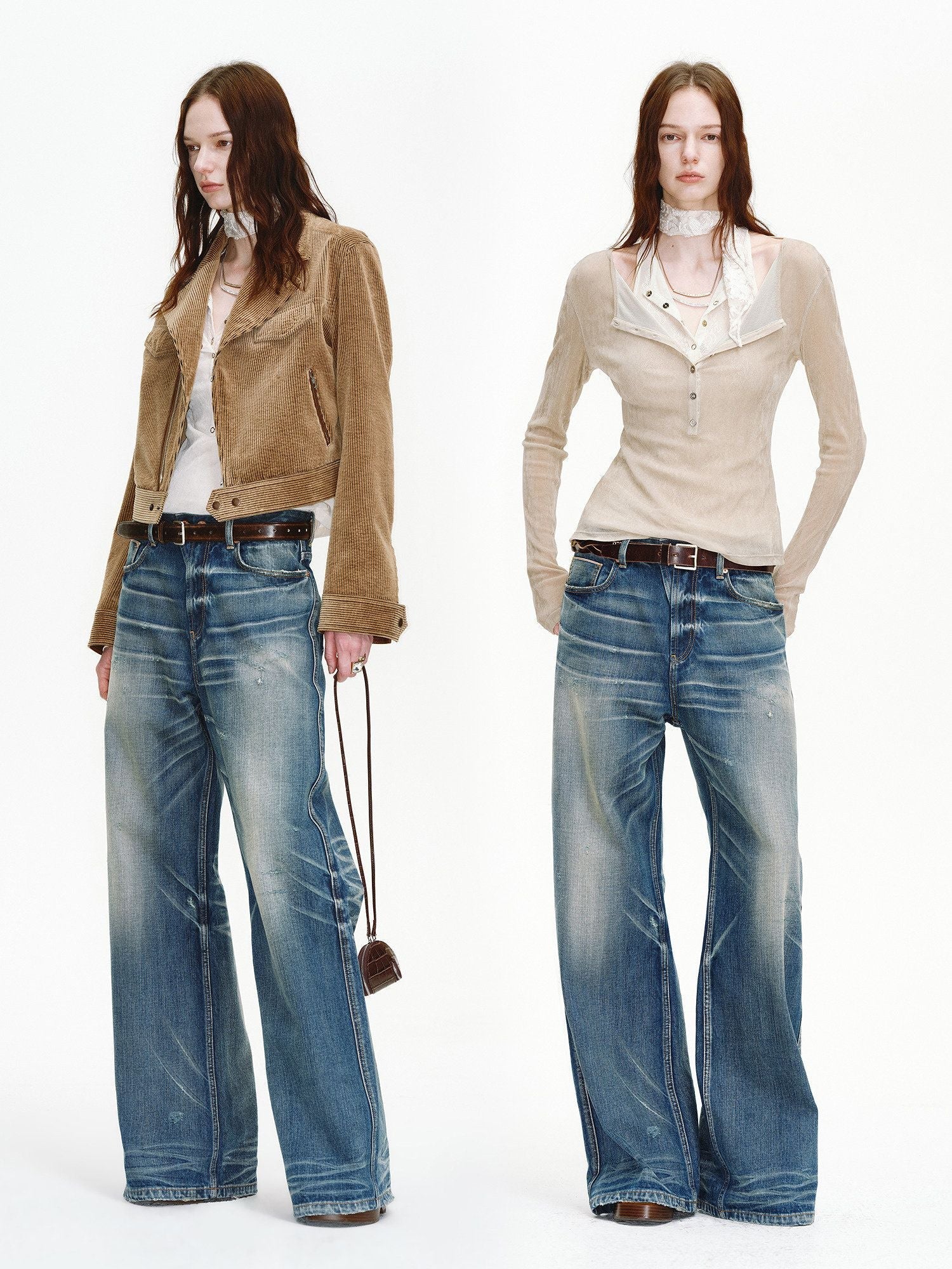 Low-Rise Wide-Leg Jeans - Image 3
