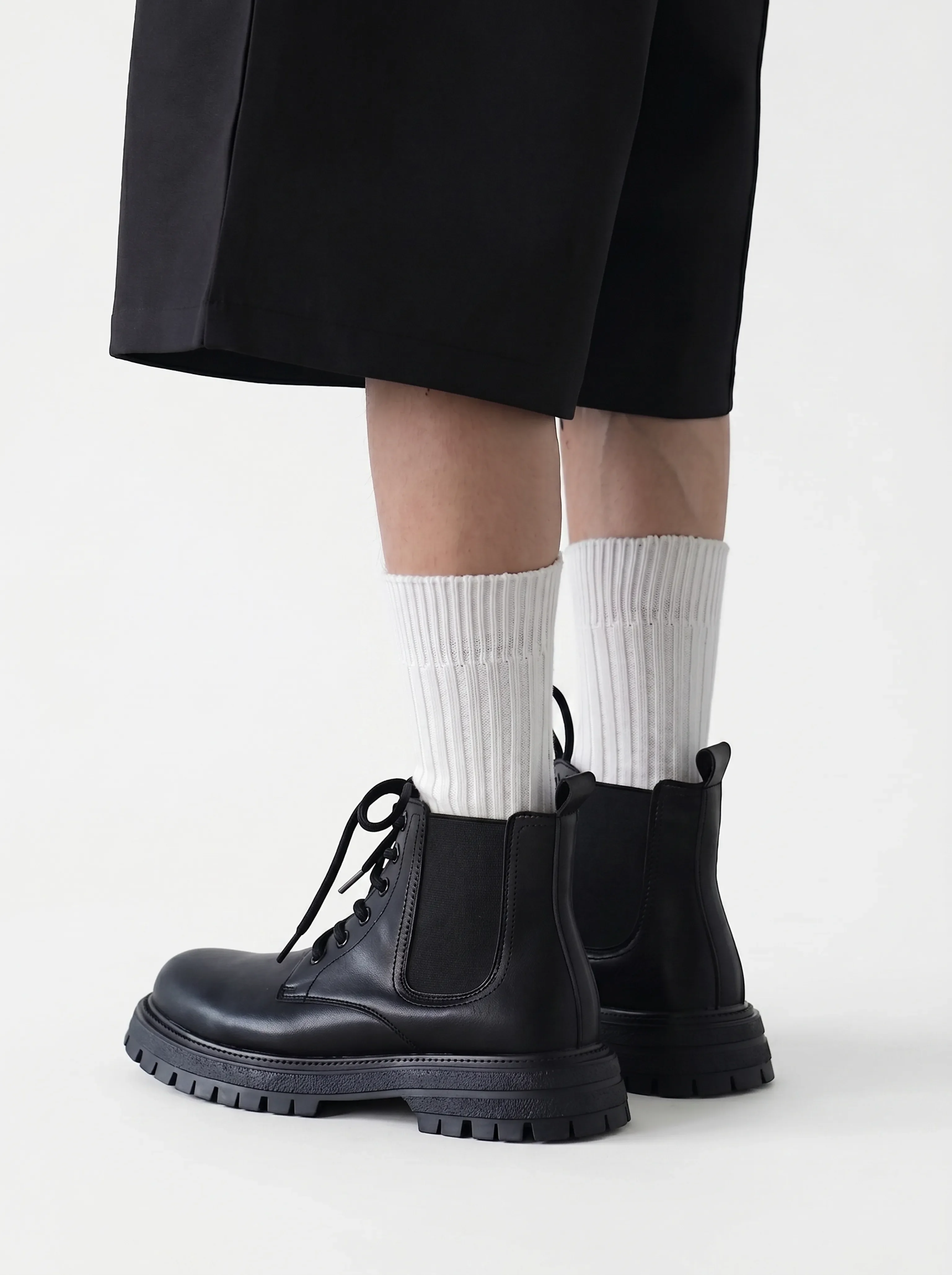 Lug Sole Lace-Up Boot