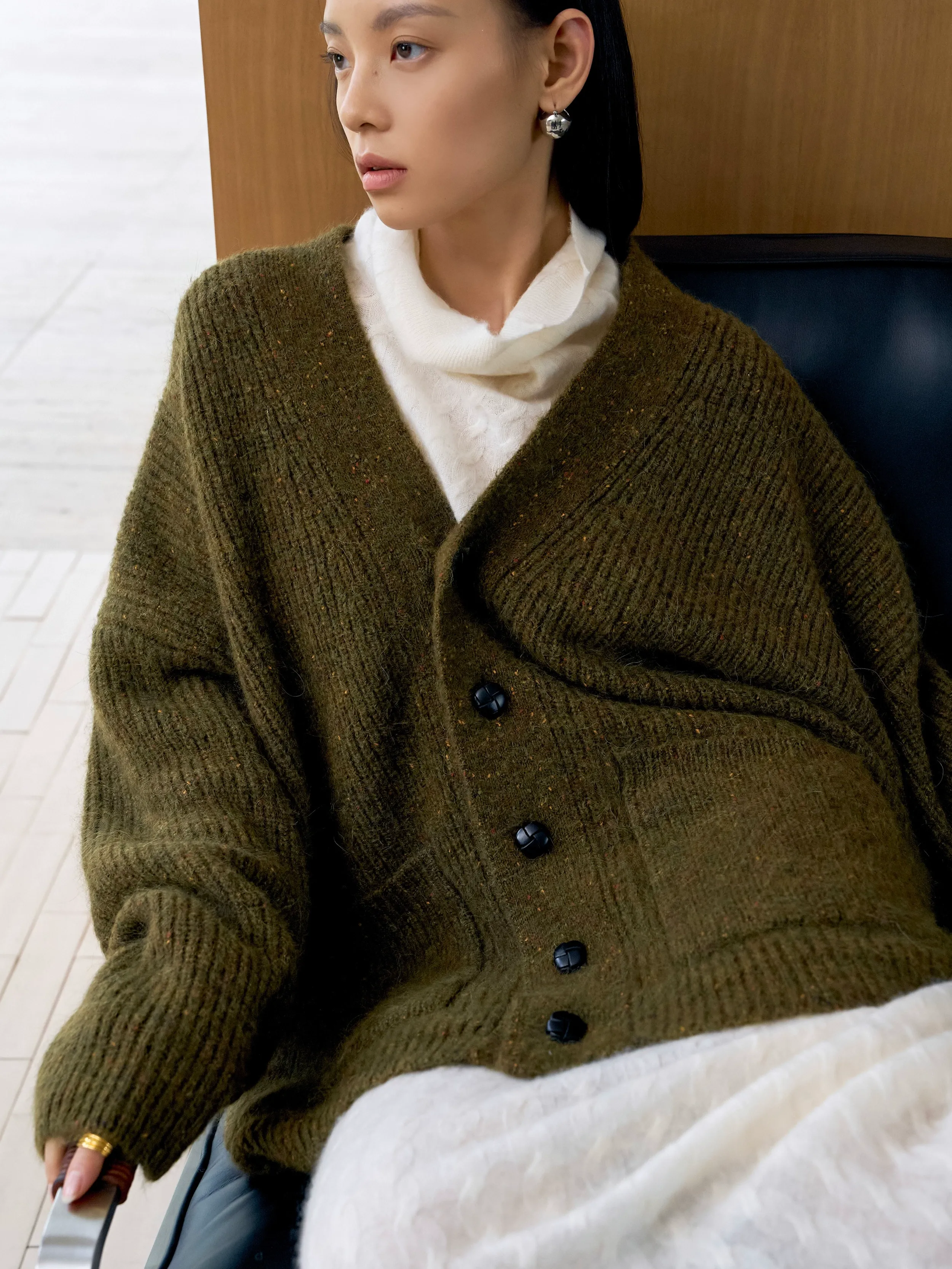 Lux Oversized Knit Cardigan