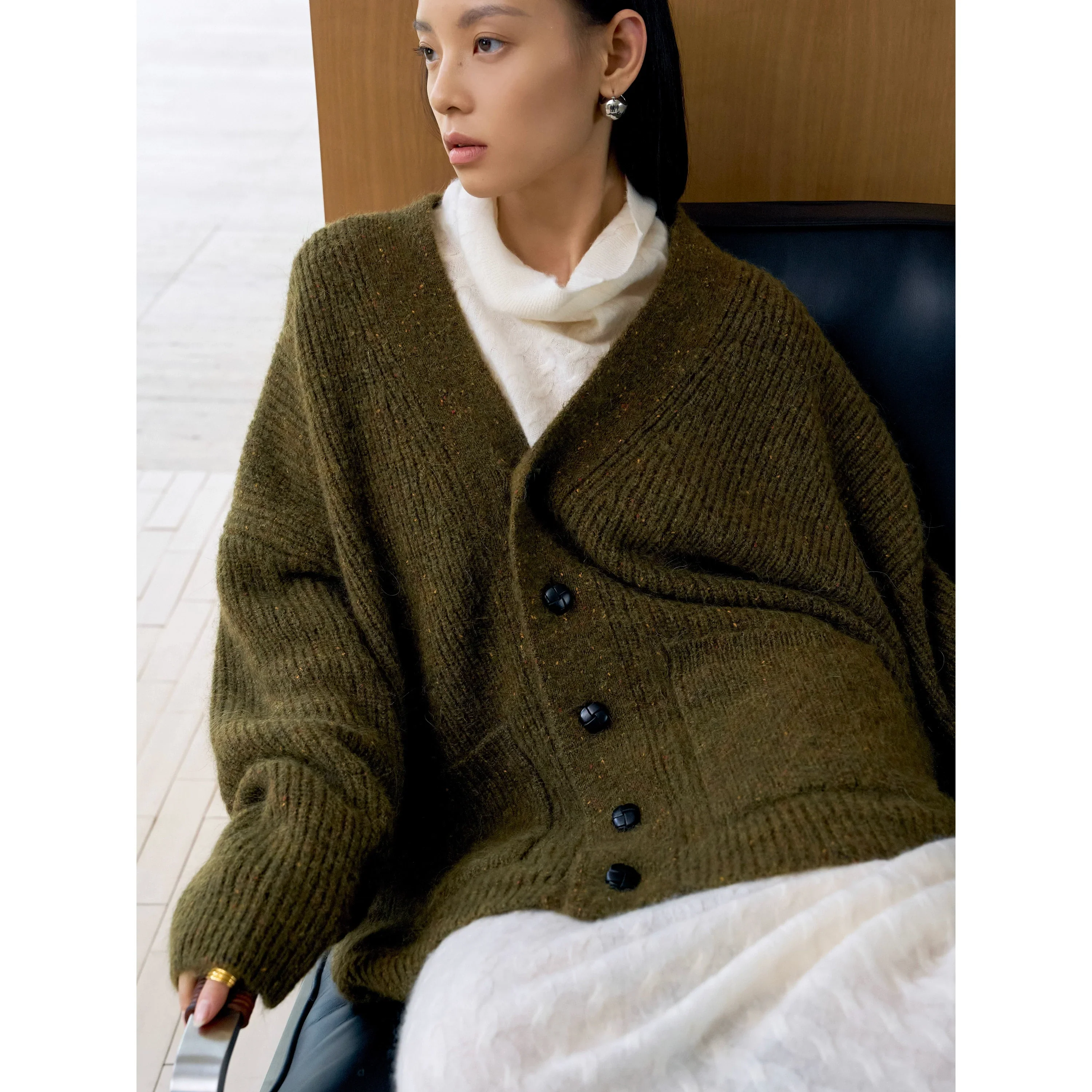 Lux Oversized Knit Cardigan - Image 2