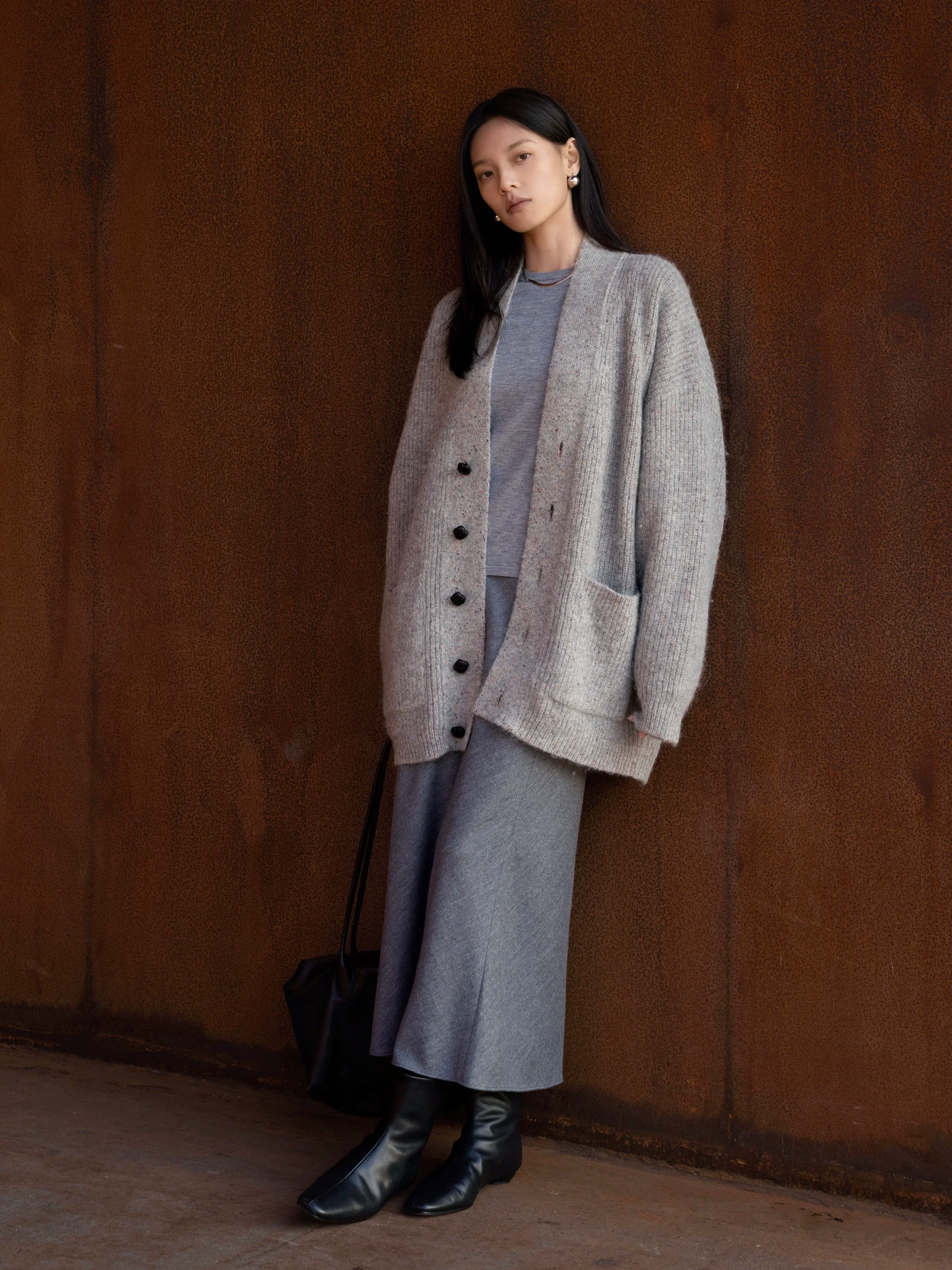 Lux Oversized Knit Cardigan - Image 3