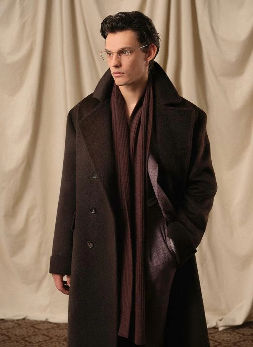 Luxury Long Peacoat - Image 2