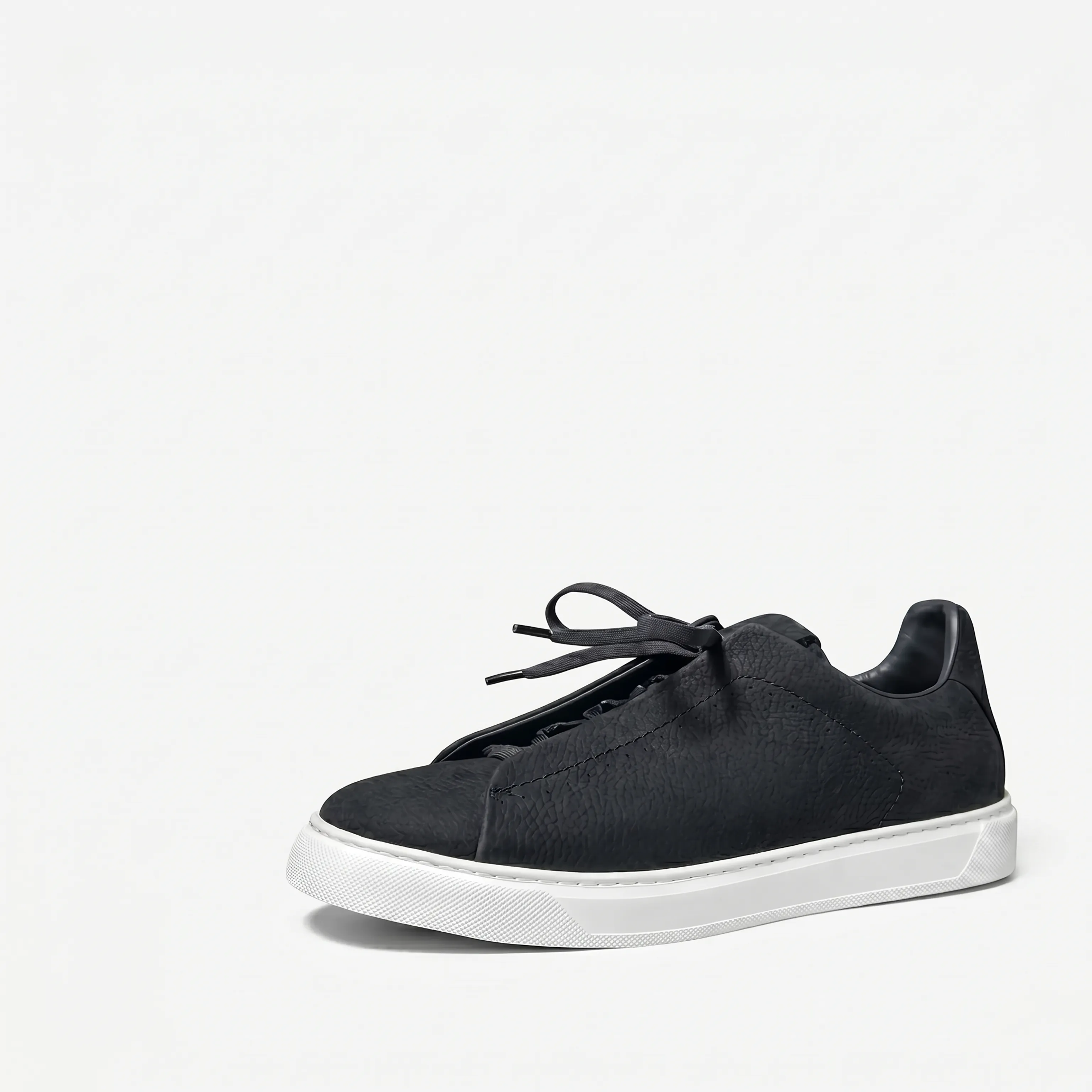 Lychee-Grain Calfskin Low-Top Sneaker - Image 3