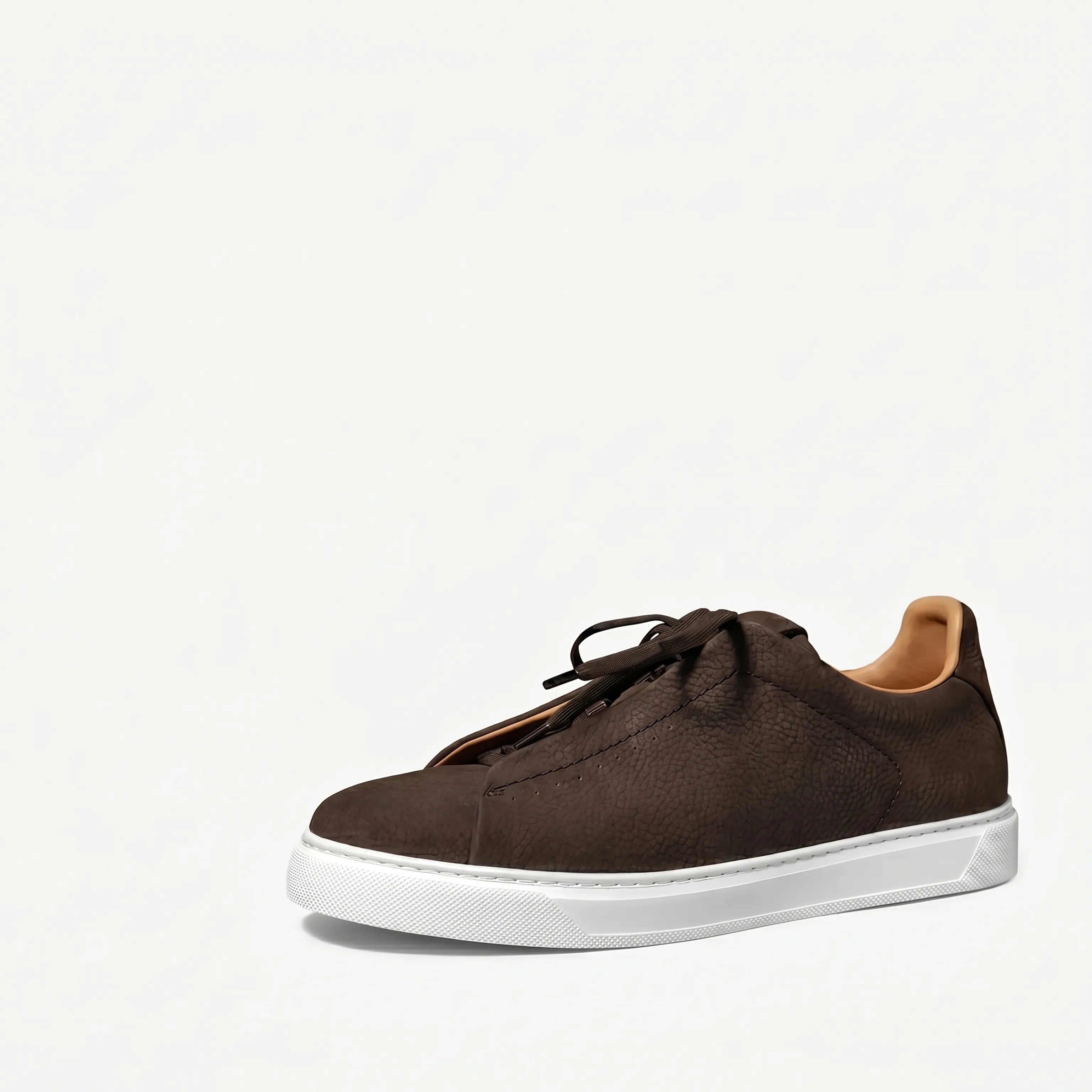 Lychee-Grain Calfskin Low-Top Sneaker - Image 4