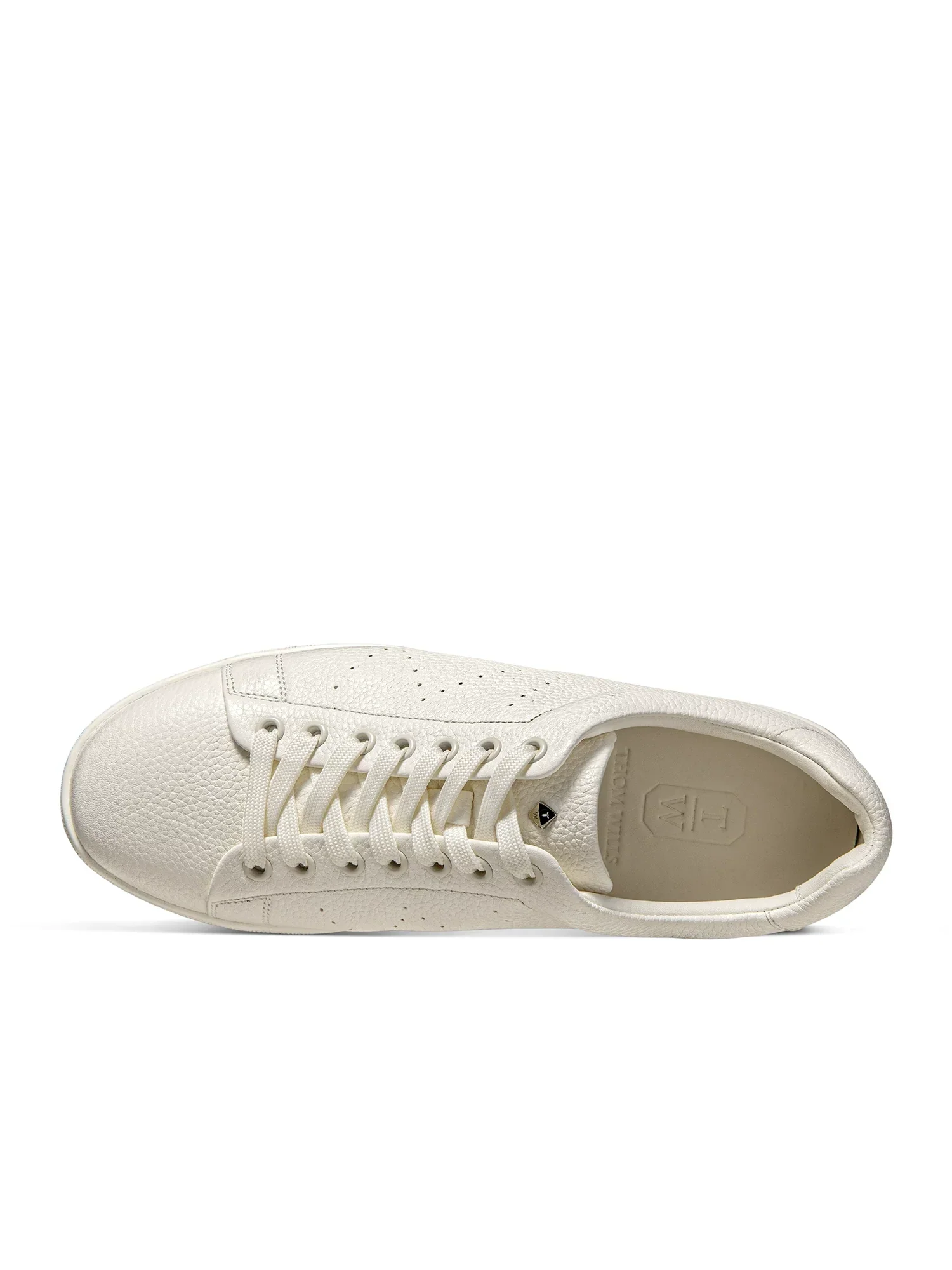 Lychee-Grain Leather Low-Top Sneaker - Image 2