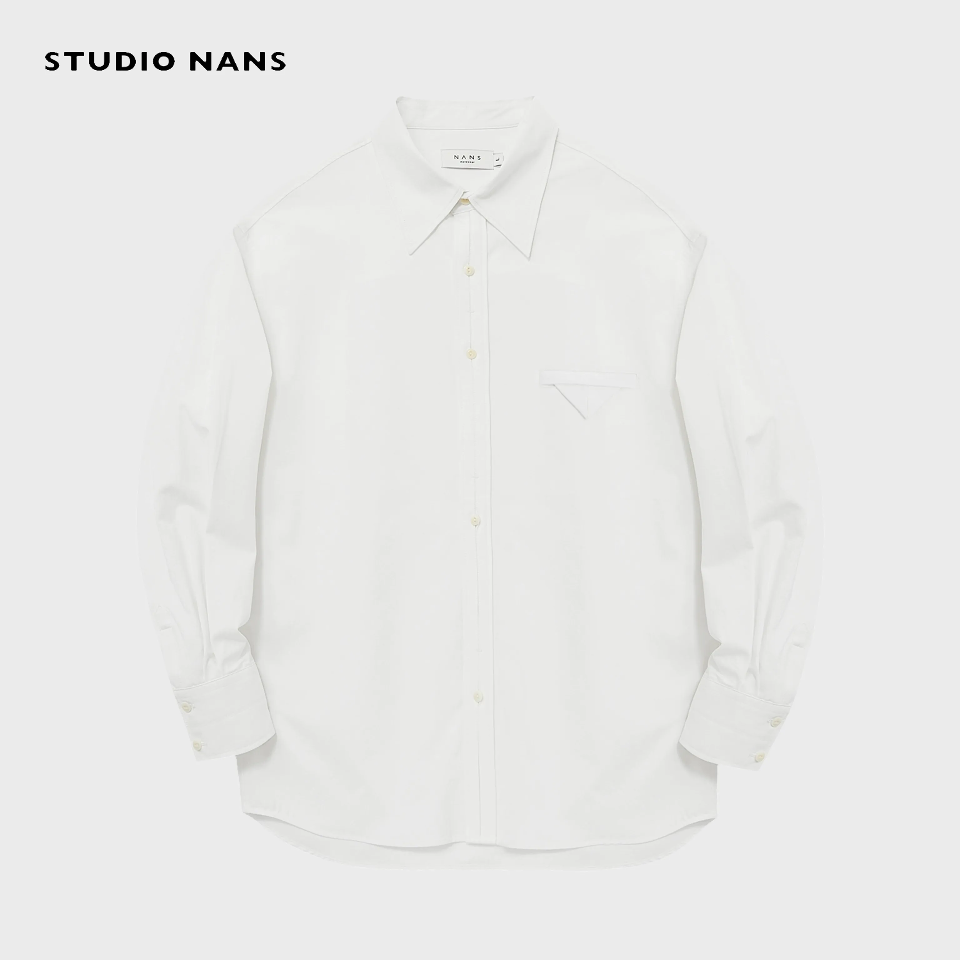 Lyocell-Cotton Hidden Placket Shirt - Image 7