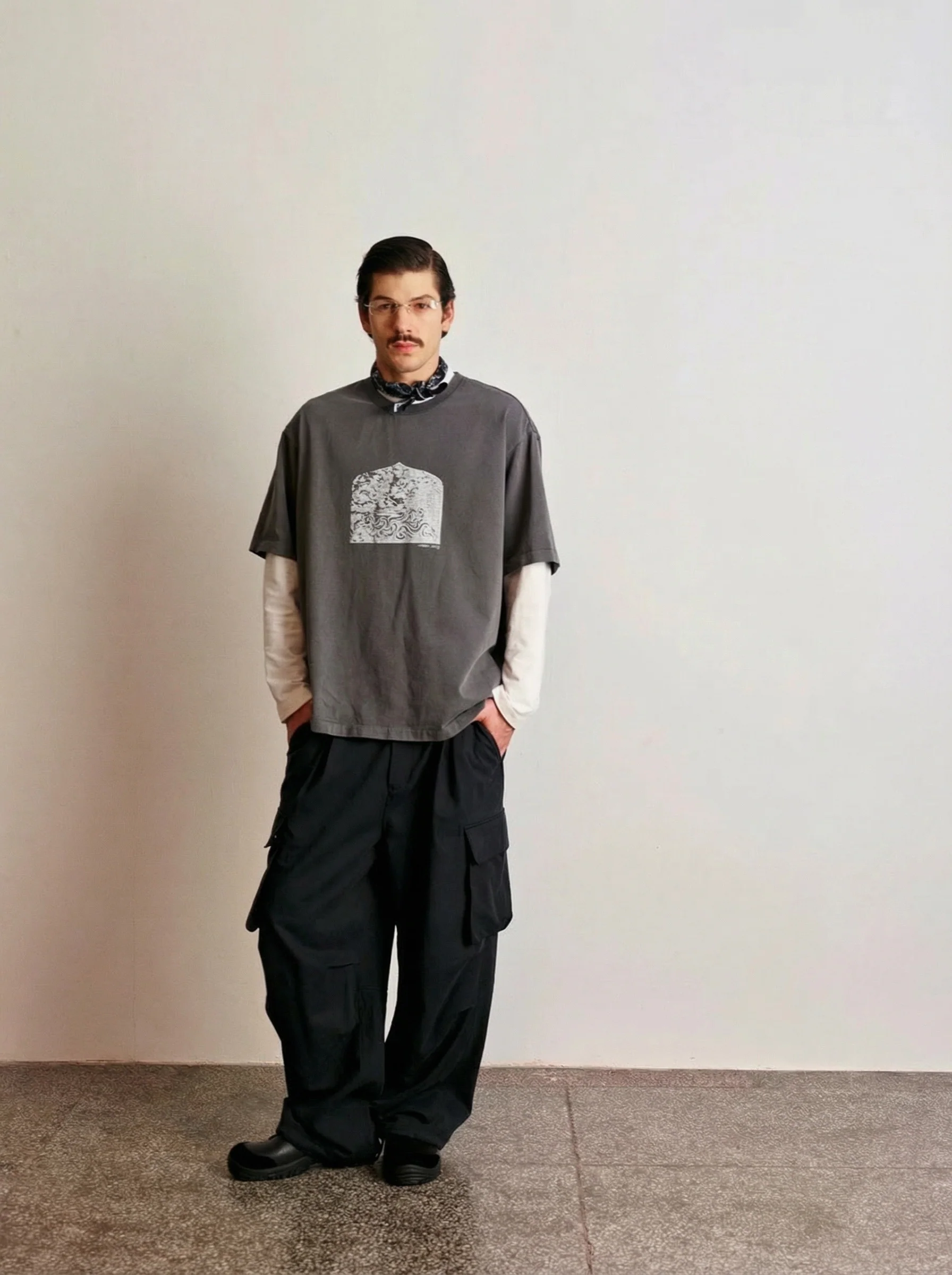 Lyocell-Cotton Wide-Leg Cargo Trousers