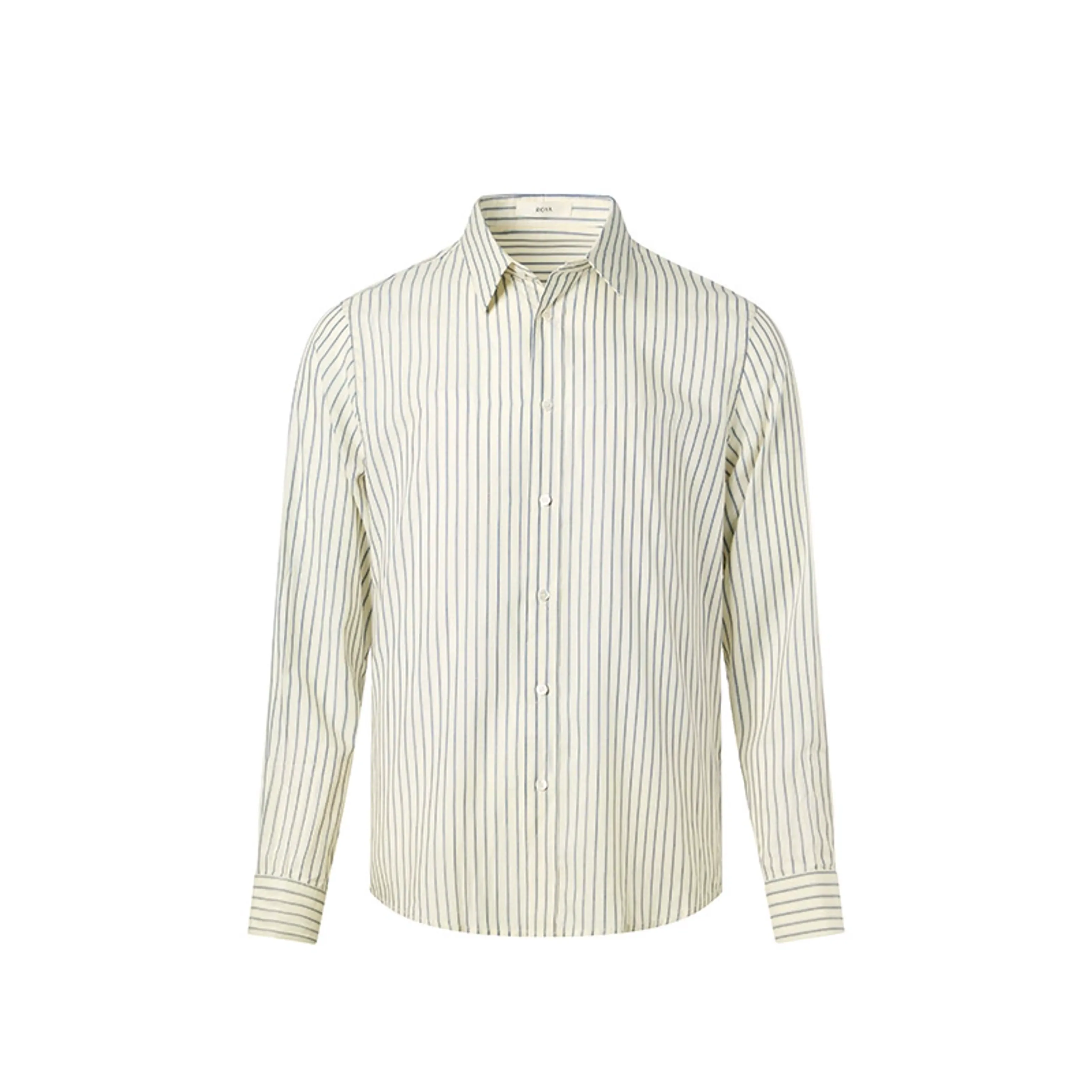 Lyocell-Silk Pinstripe Shirt - Image 5