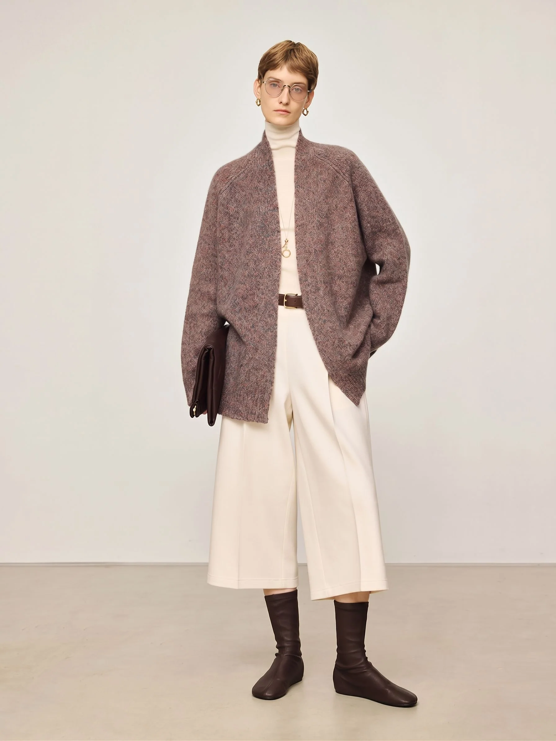 Mélange Knit Cardigan - Image 10