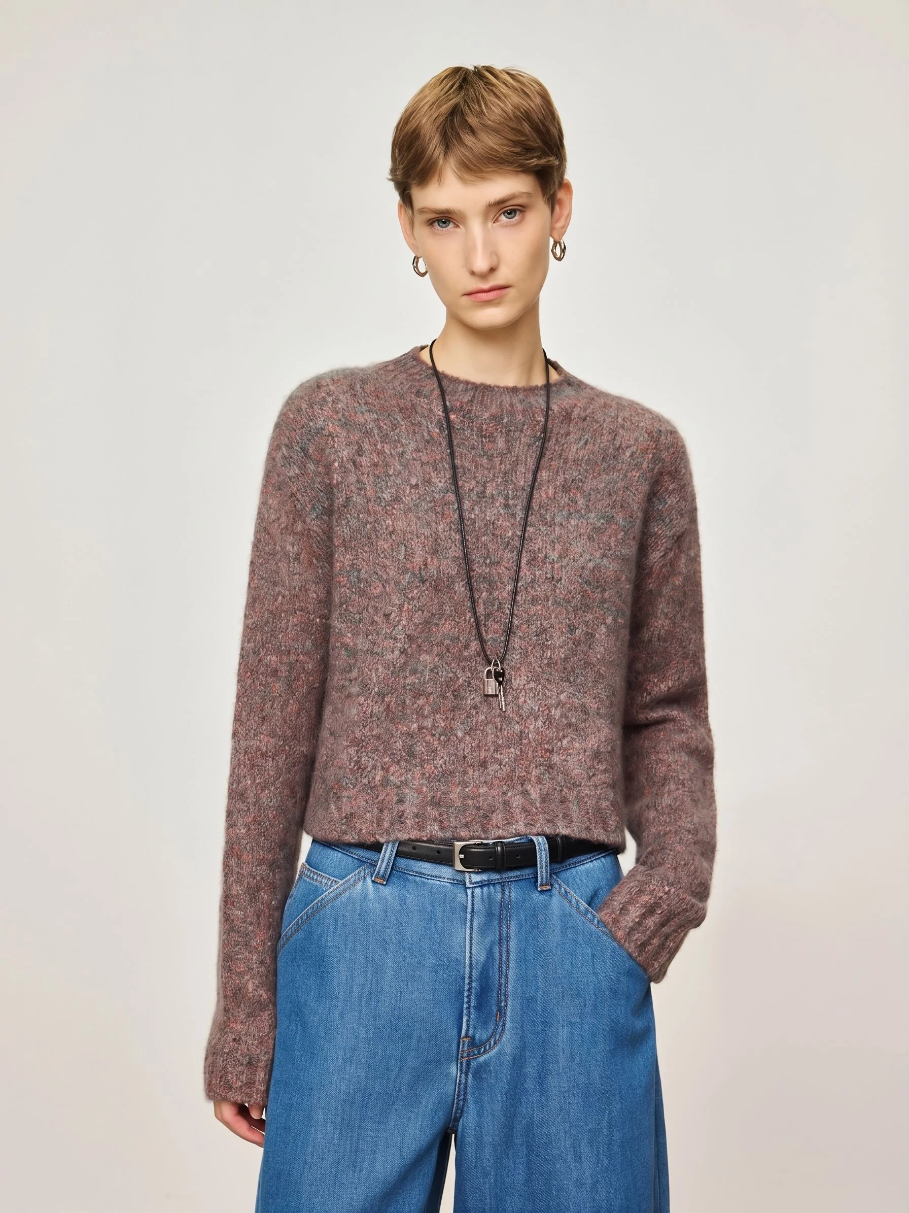Mélange Knit Cardigan - Image 8