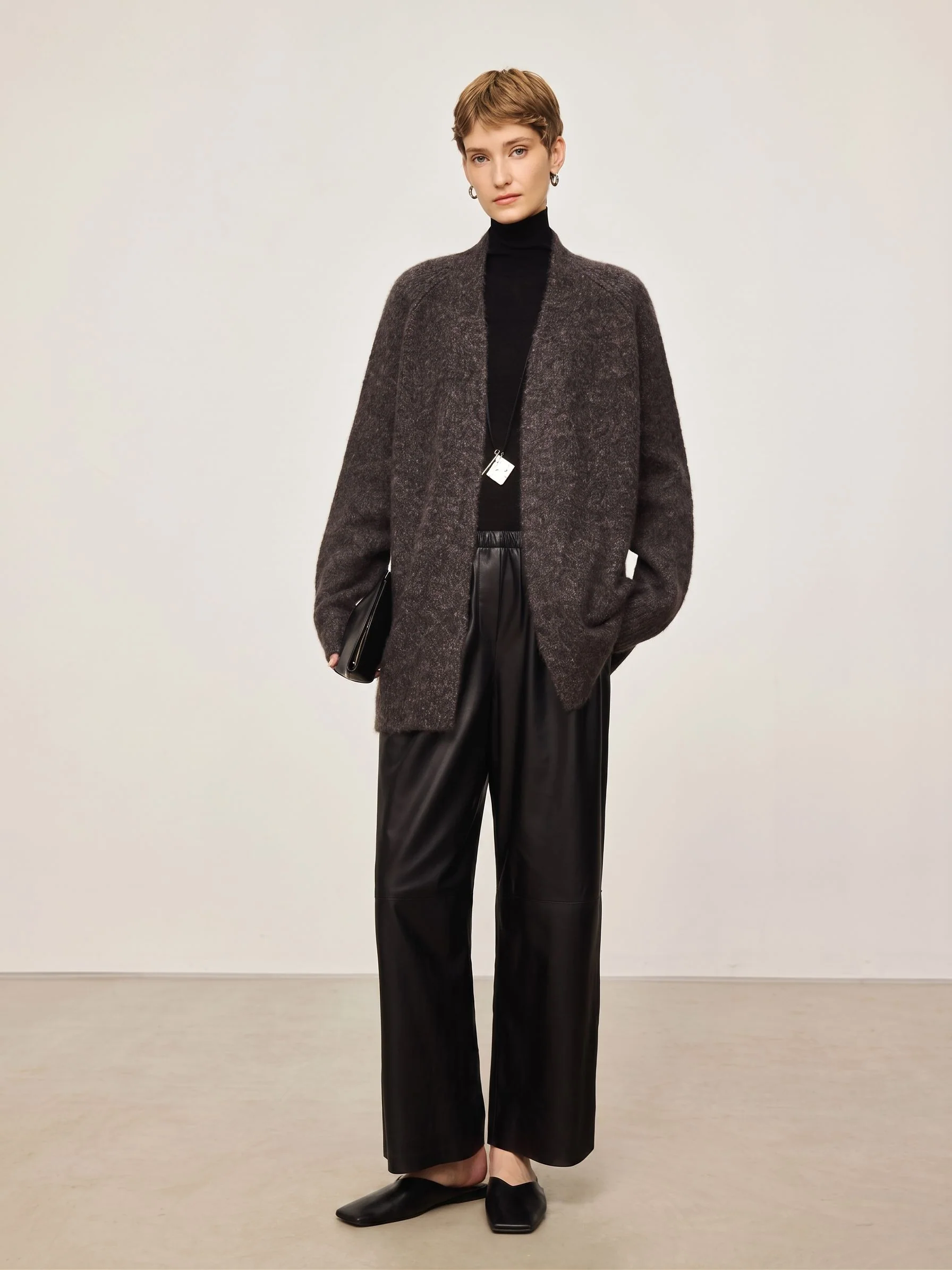 Mélange Knit Cardigan - Image 9