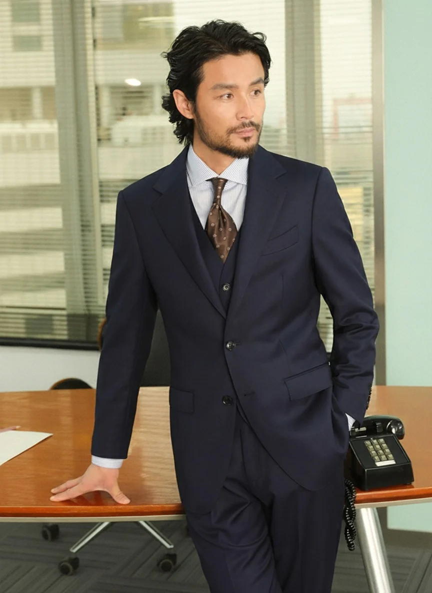 Machine-Washable Bird’s-Eye Commuter Suit