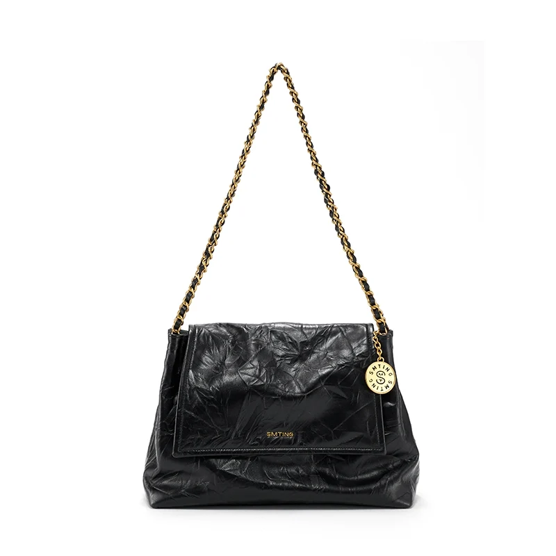 Madrid Cowhide Chain Shoulder Bag - Image 4