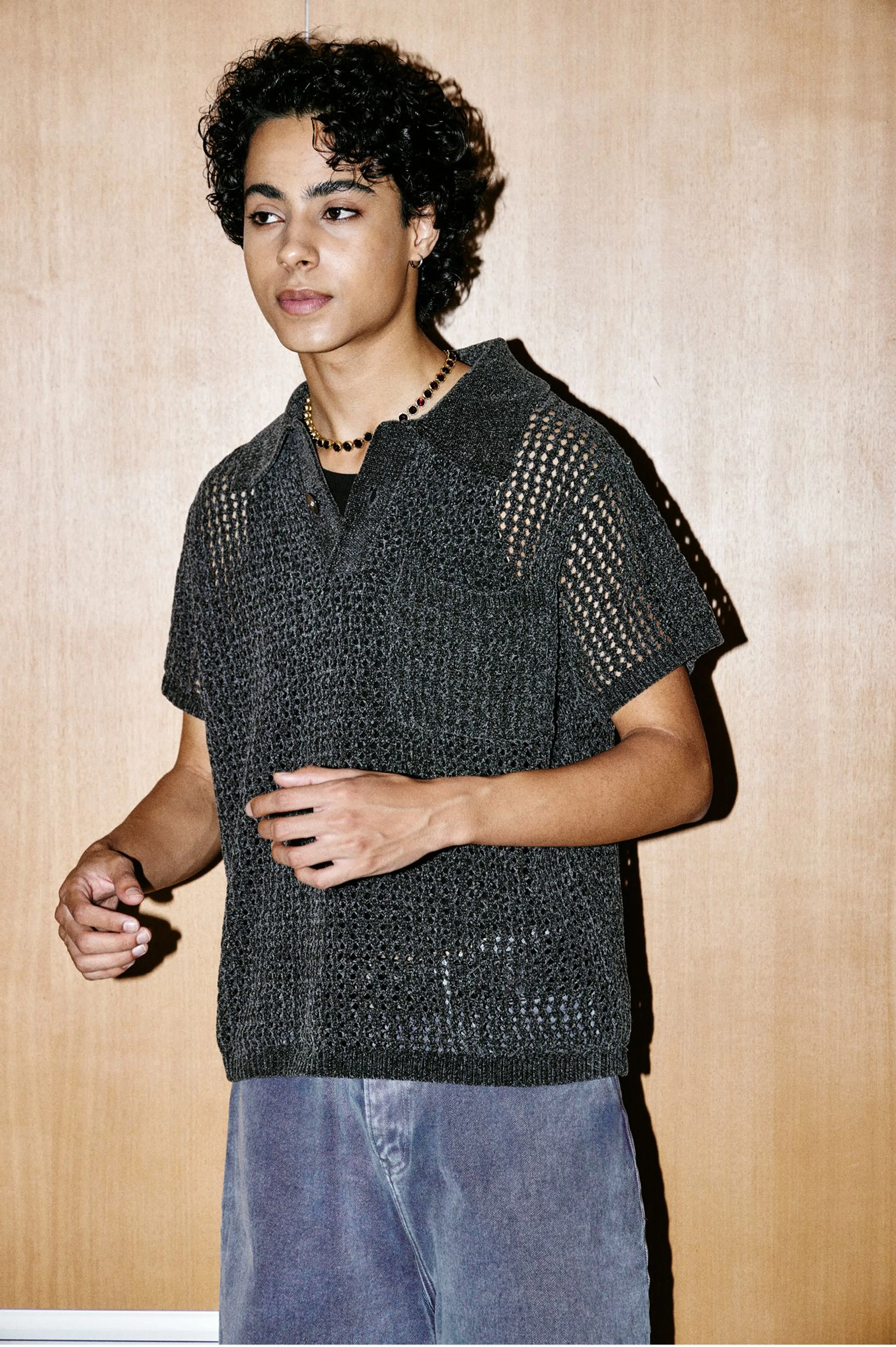 Malibu Open-Knit Polo Shirt