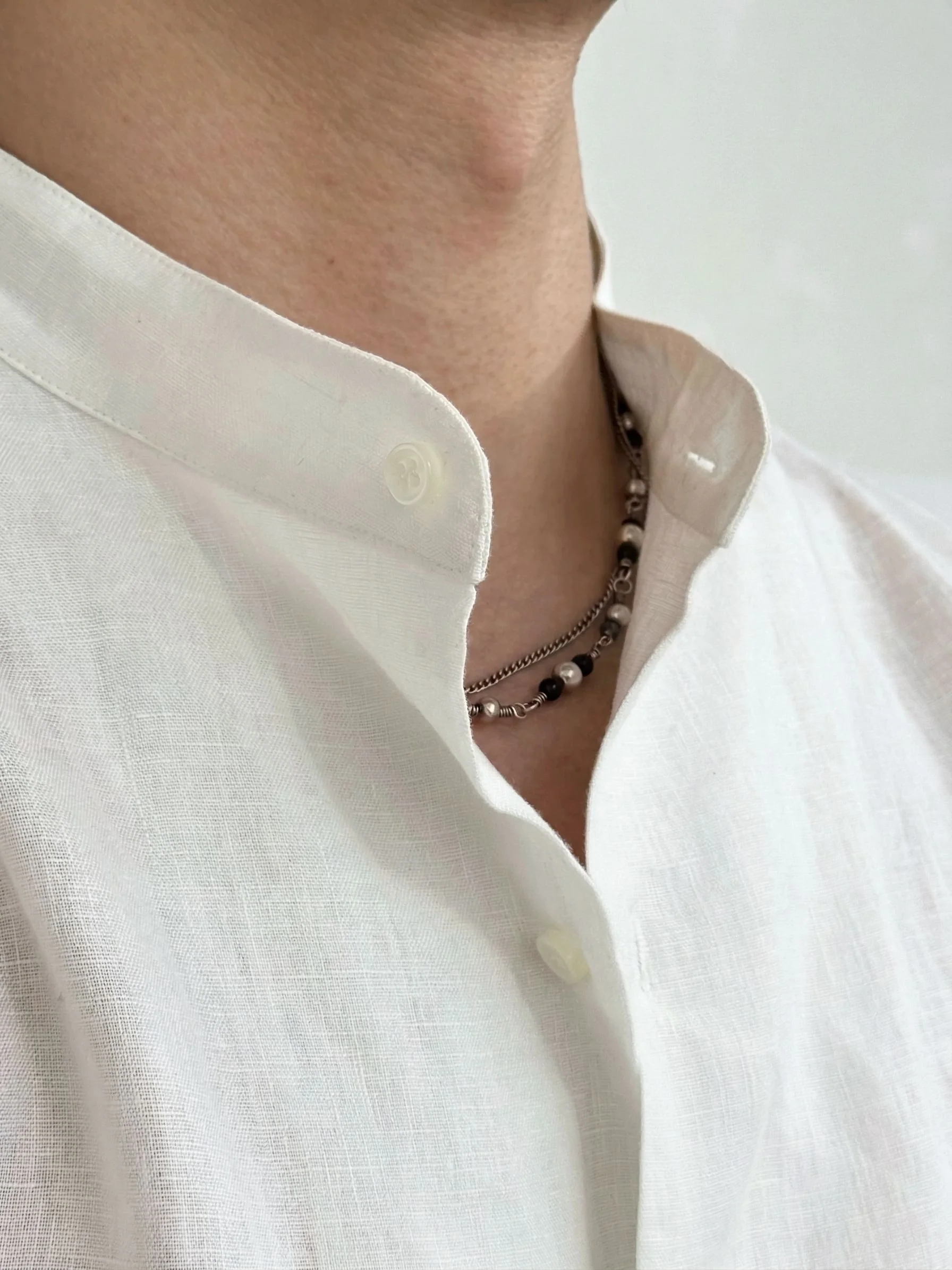 Mandarin Linen Shirt - Image 5