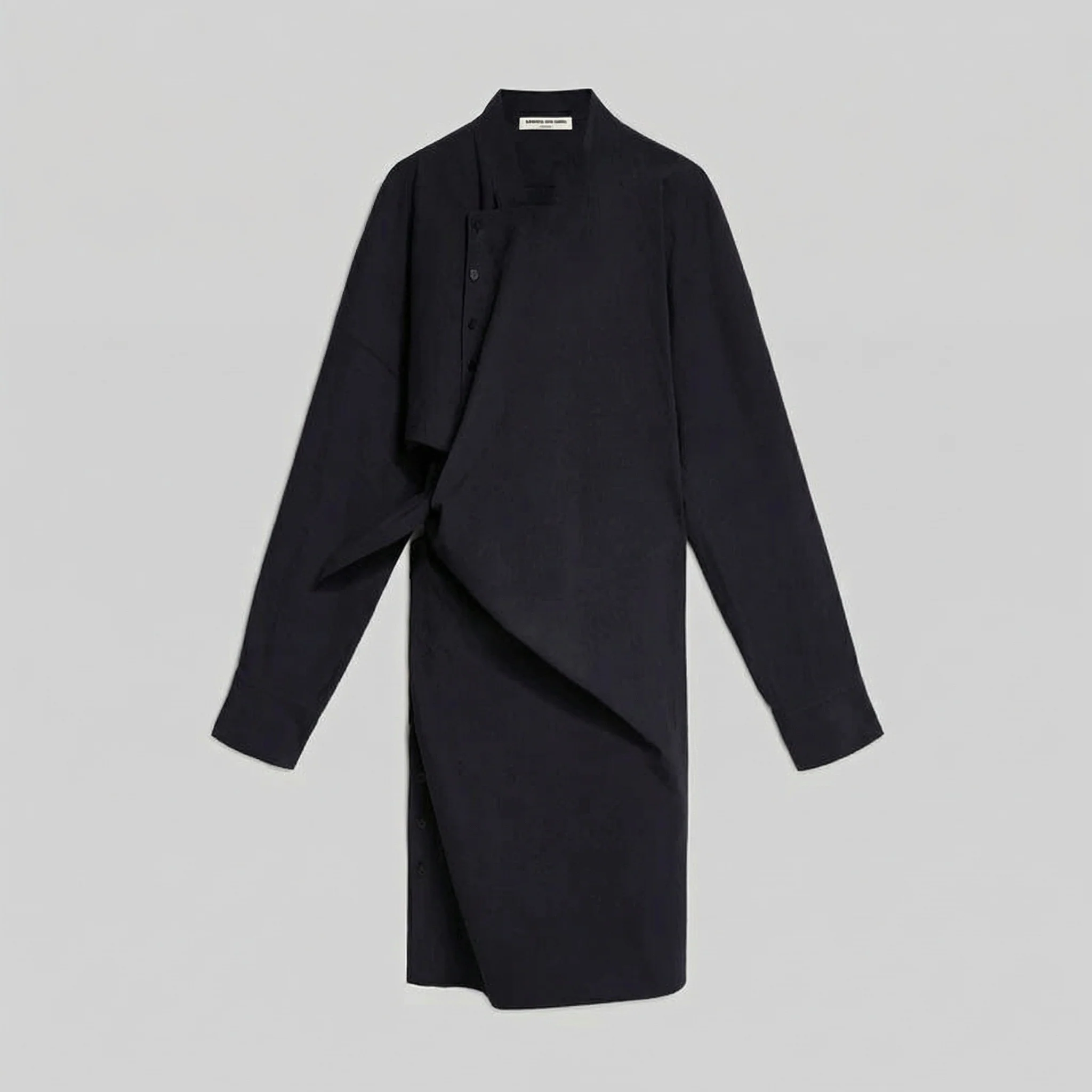 Mandarin Wrap Dress - Image 4