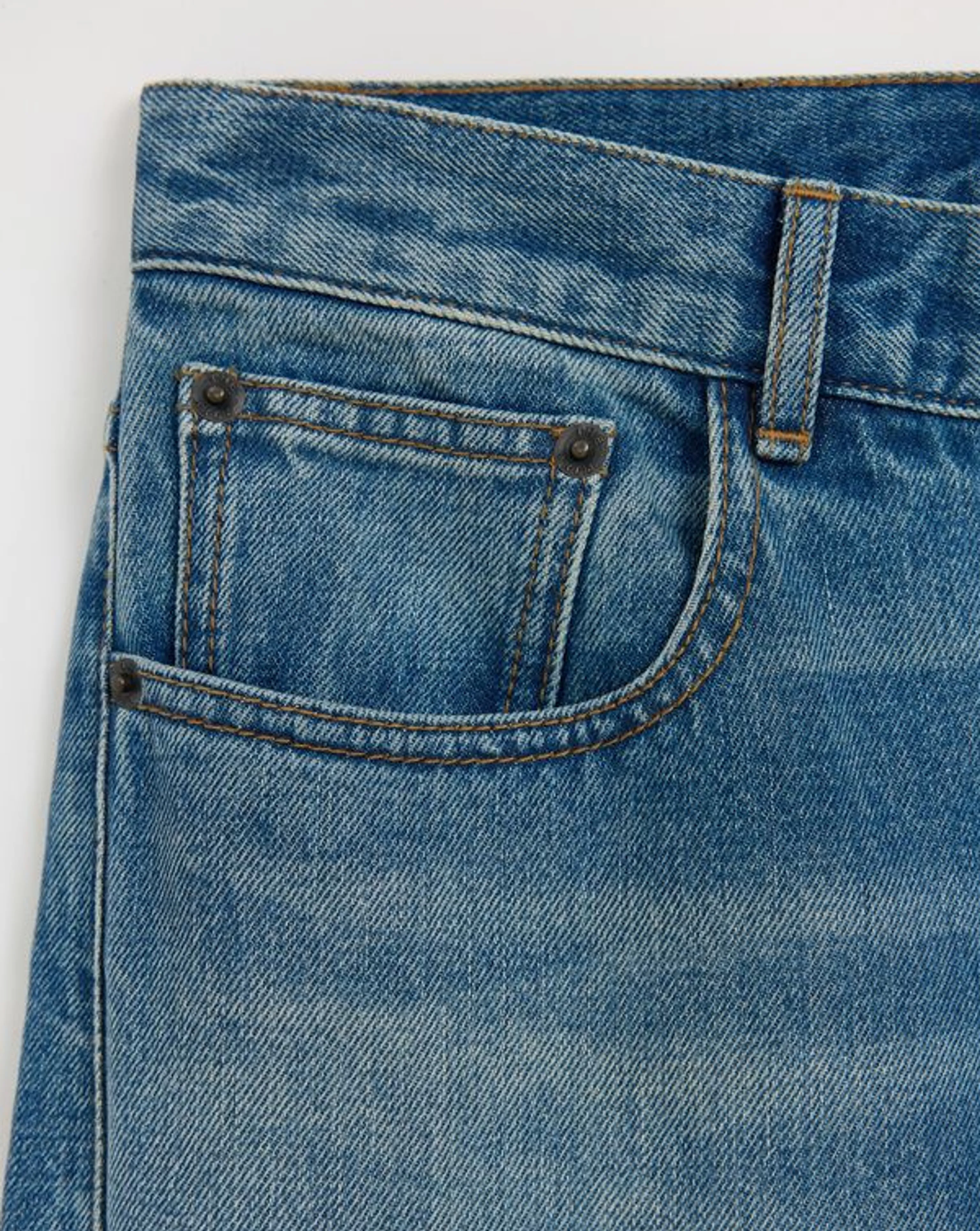 Marble-Wash Wide-Leg Jeans - Image 7