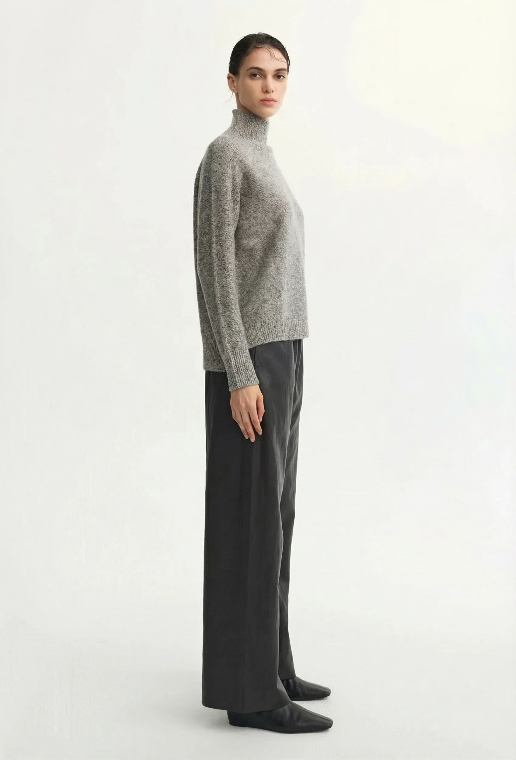 Marl Mockneck Sweater - Image 3