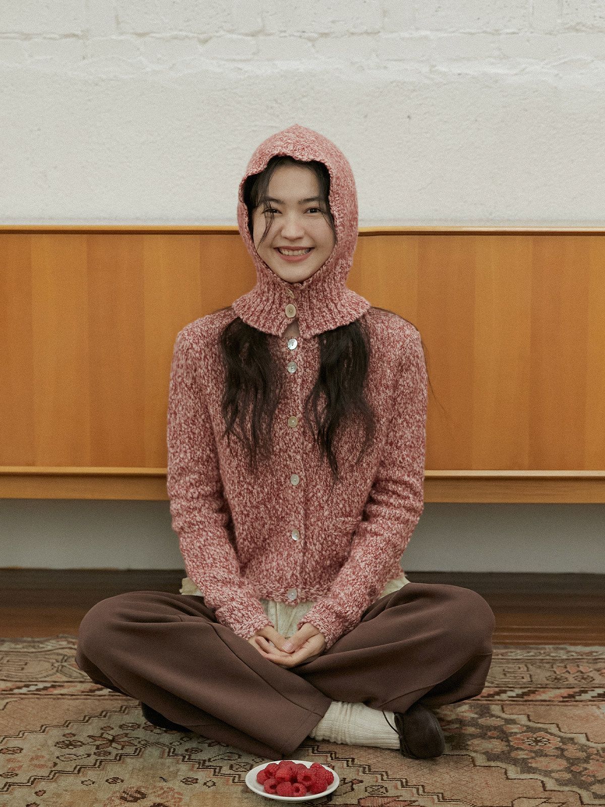 Marled Hooded Cardigan - Image 2