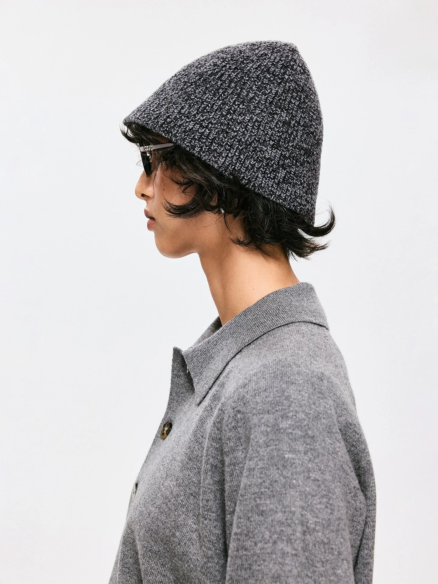 Marled Wool Cone Hat - Image 2