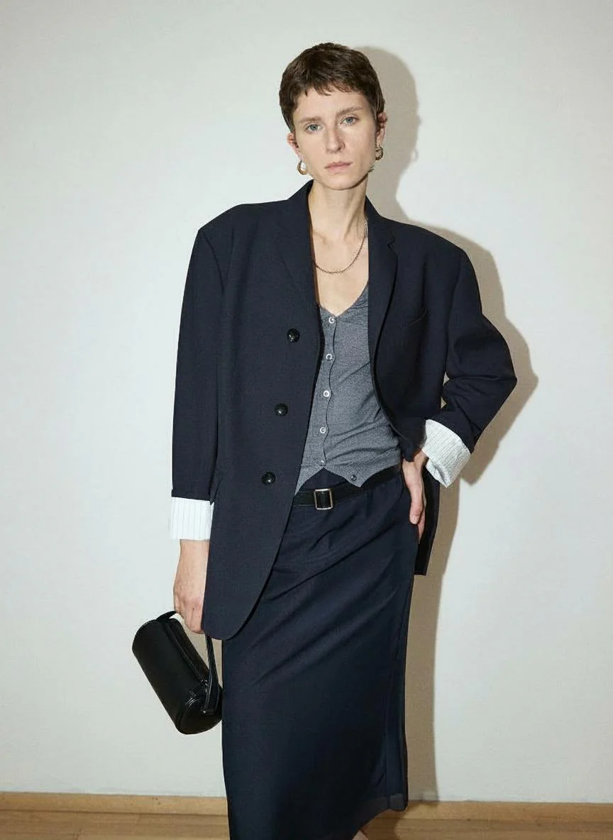 Marzotto Wool Boxy Blazer