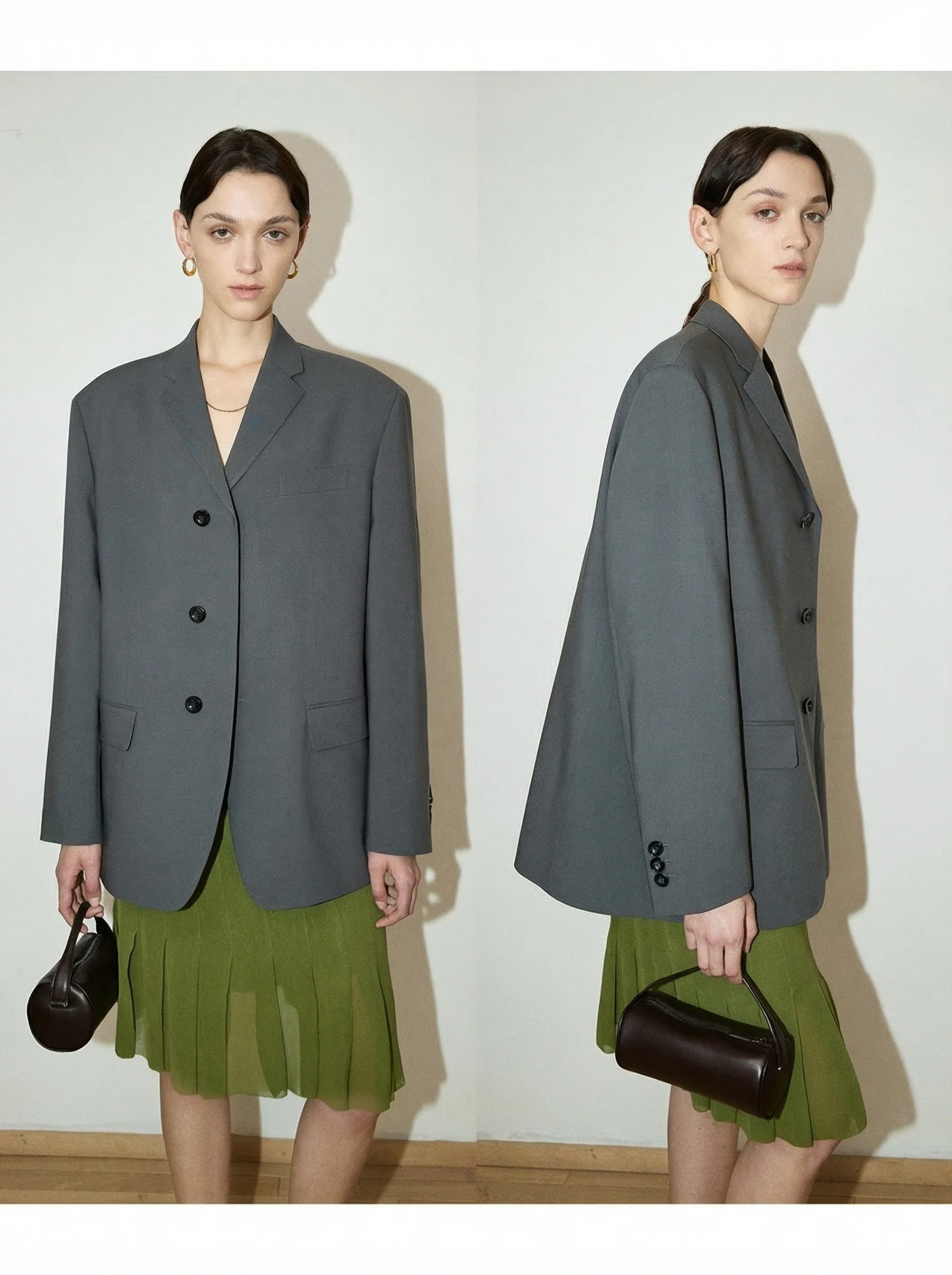 Marzotto Wool Boxy Blazer - Image 2