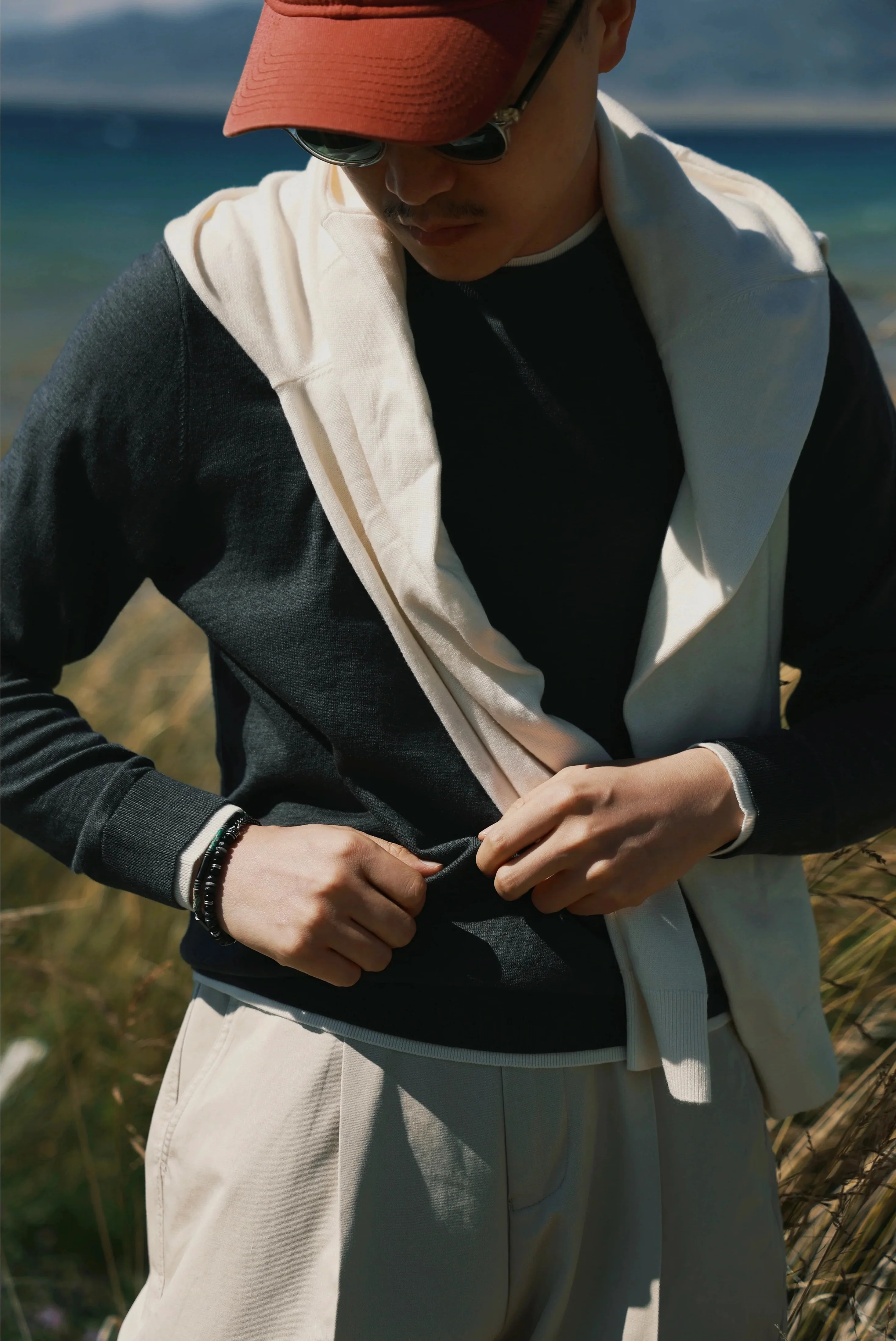 Melbourne Grey Crewneck Sweater - Image 3