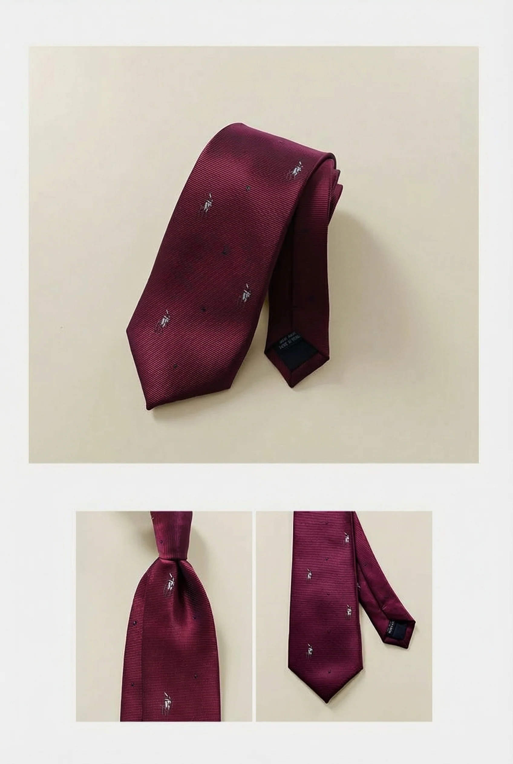 Men's Classic Patterned Tie - Image 4