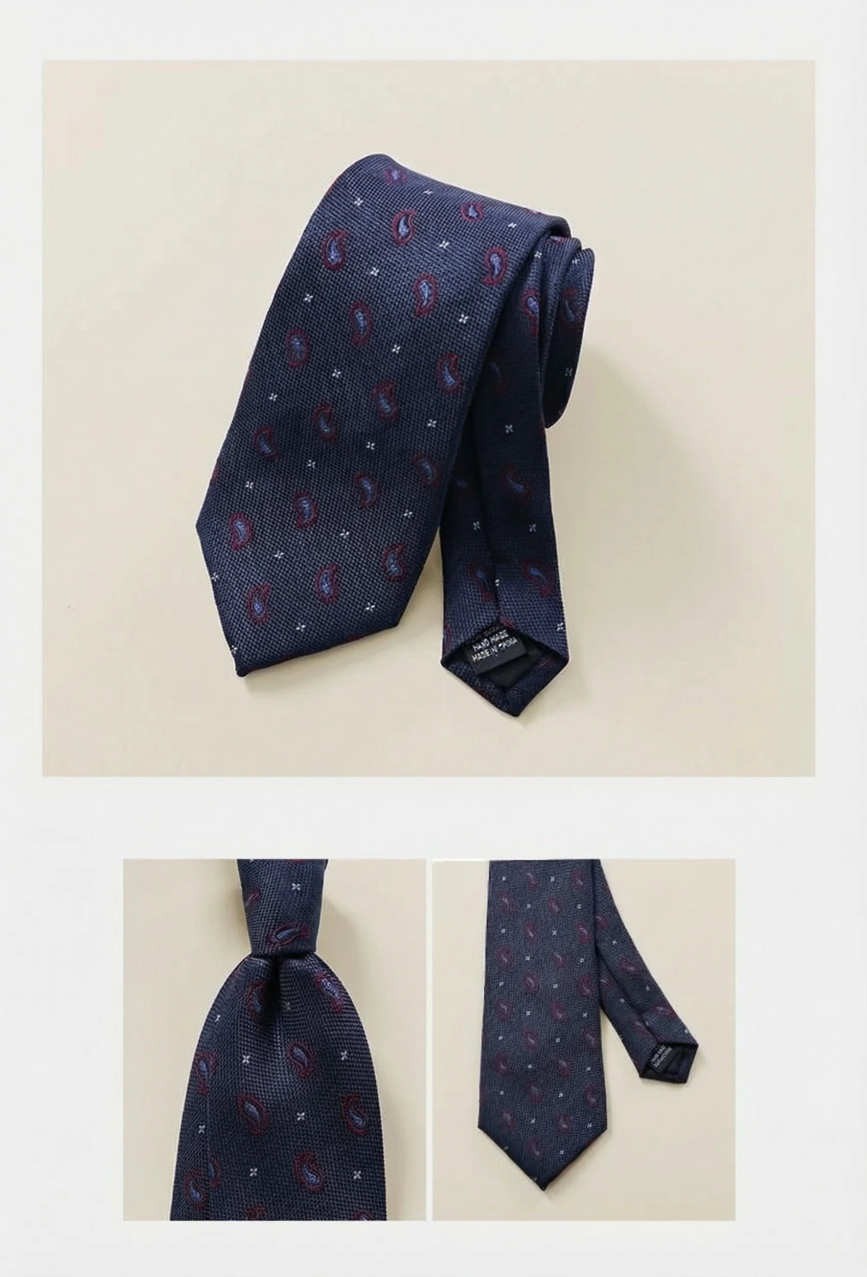 Men's Classic Patterned Tie - Image 7