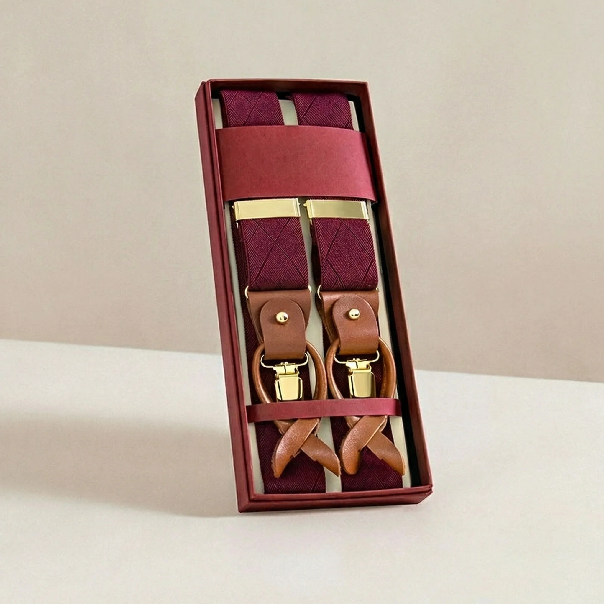 Men's Luxury Leather Suspenders - Image 12