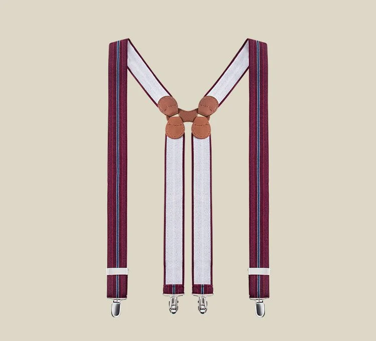 Men's Luxury Leather Suspenders - Image 24