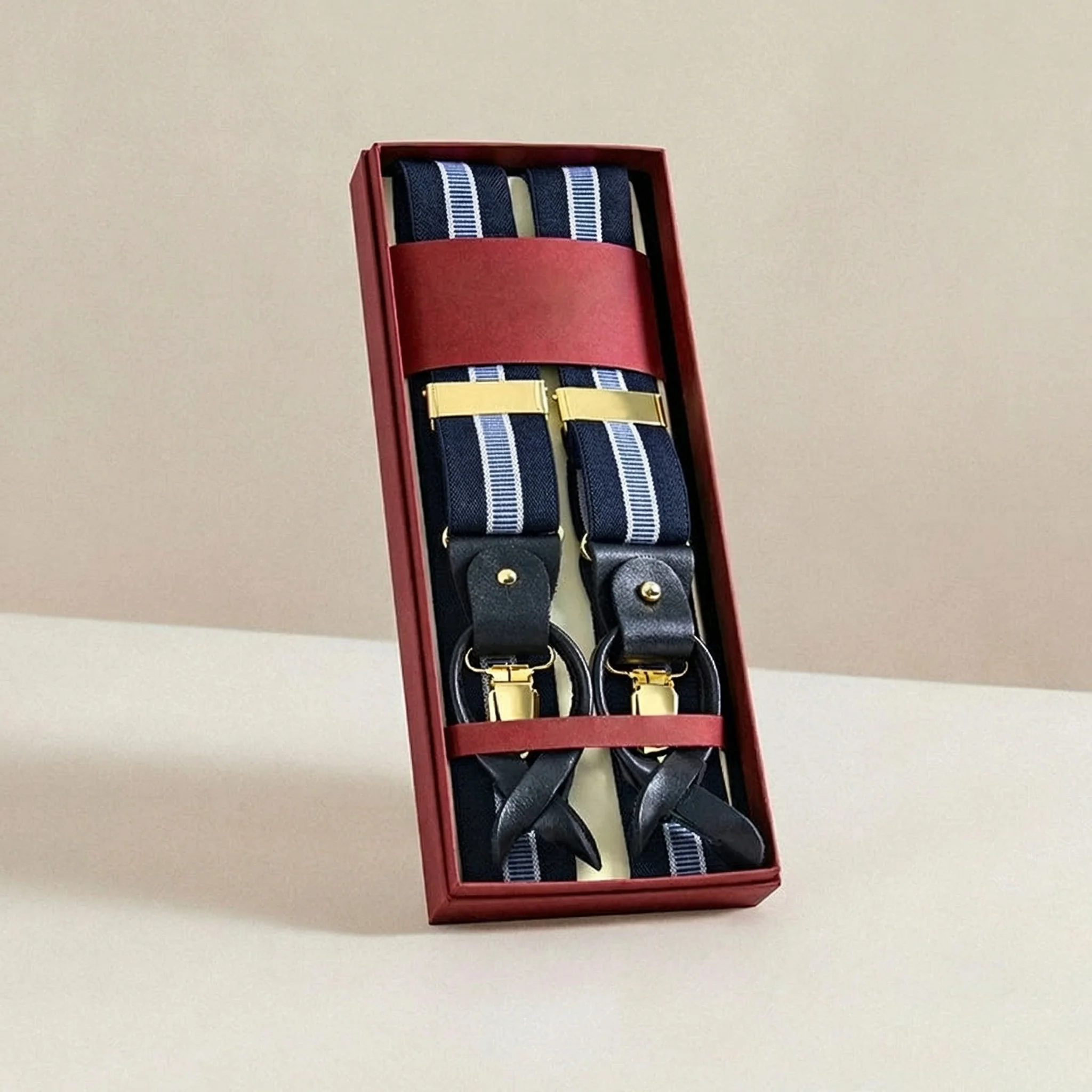 Men's Luxury Leather Suspenders - Image 27