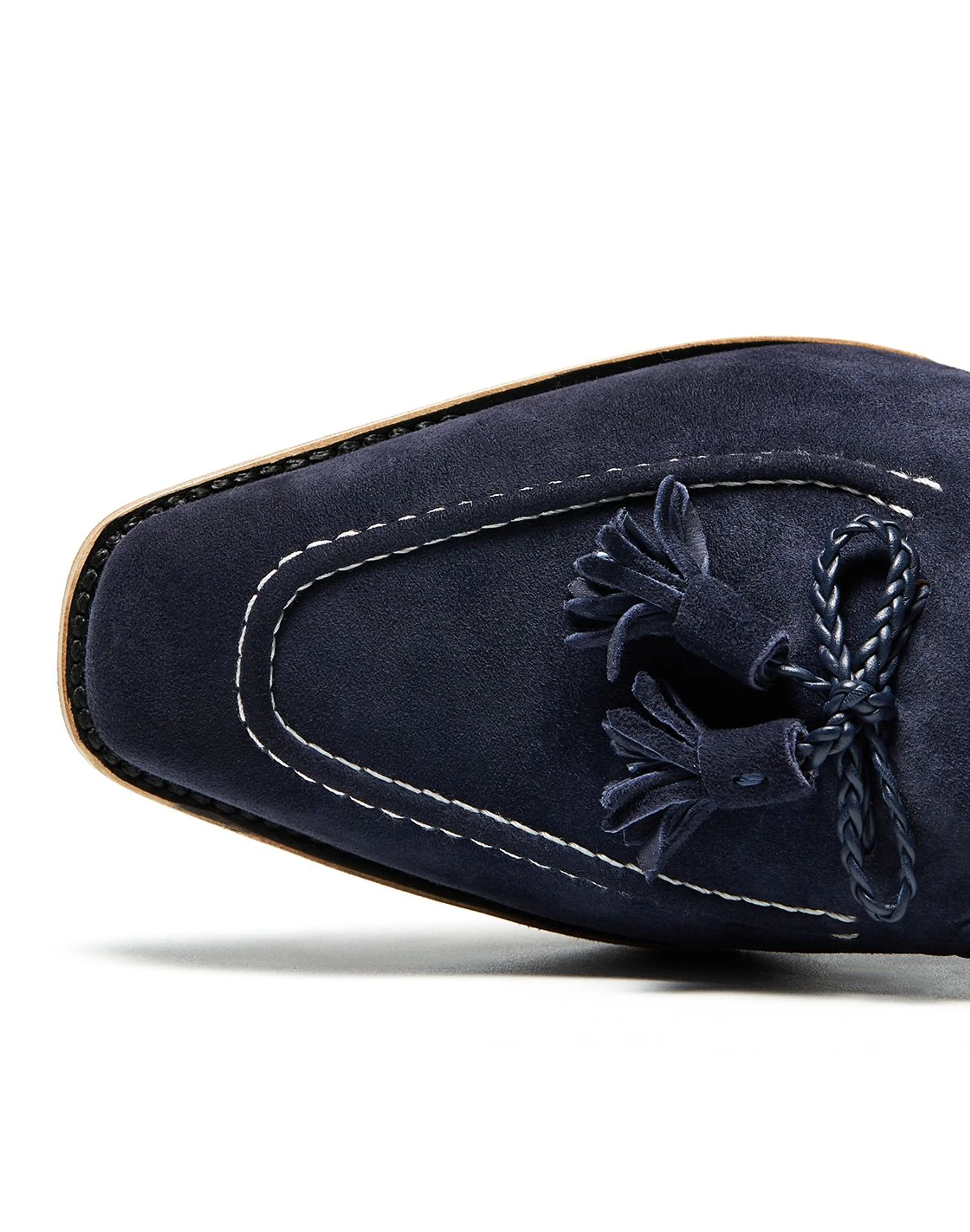 Men's Suede Tassel Loafers - Image 7