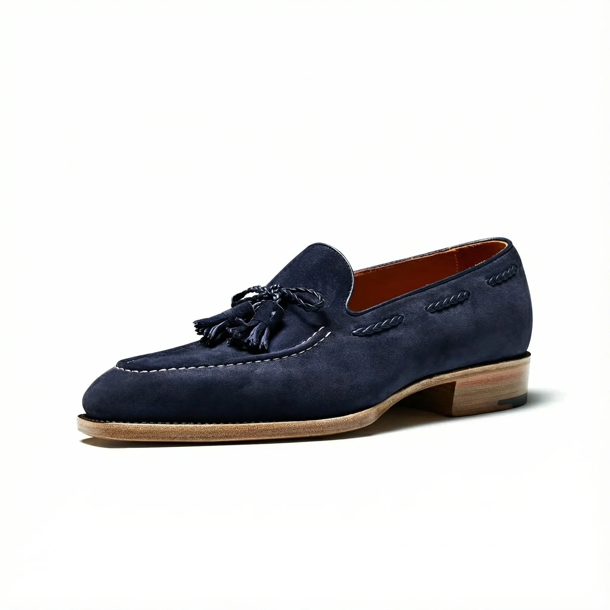 Men's Suede Tassel Loafers - Image 8