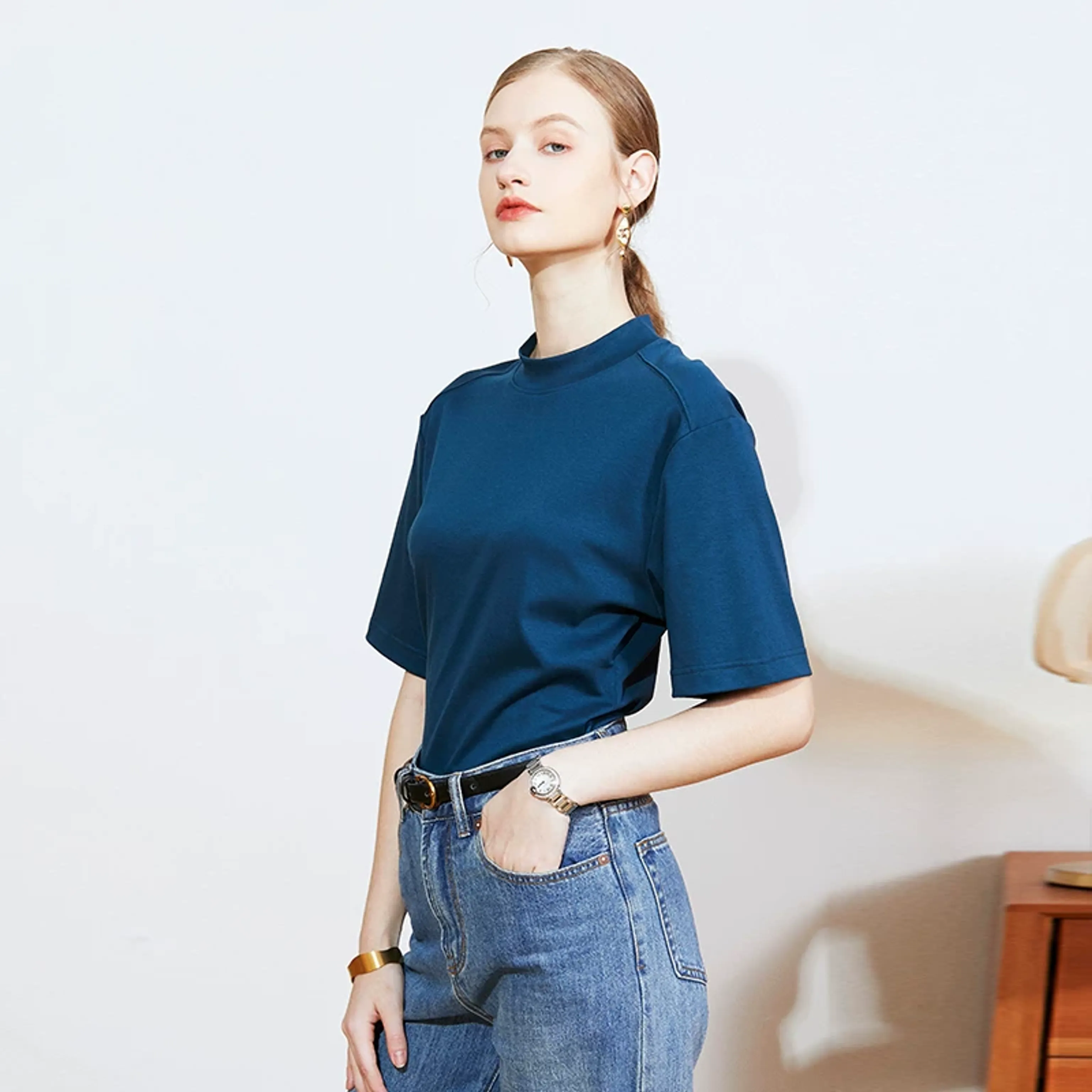 Mercerized Pima Cotton Tee - Image 5