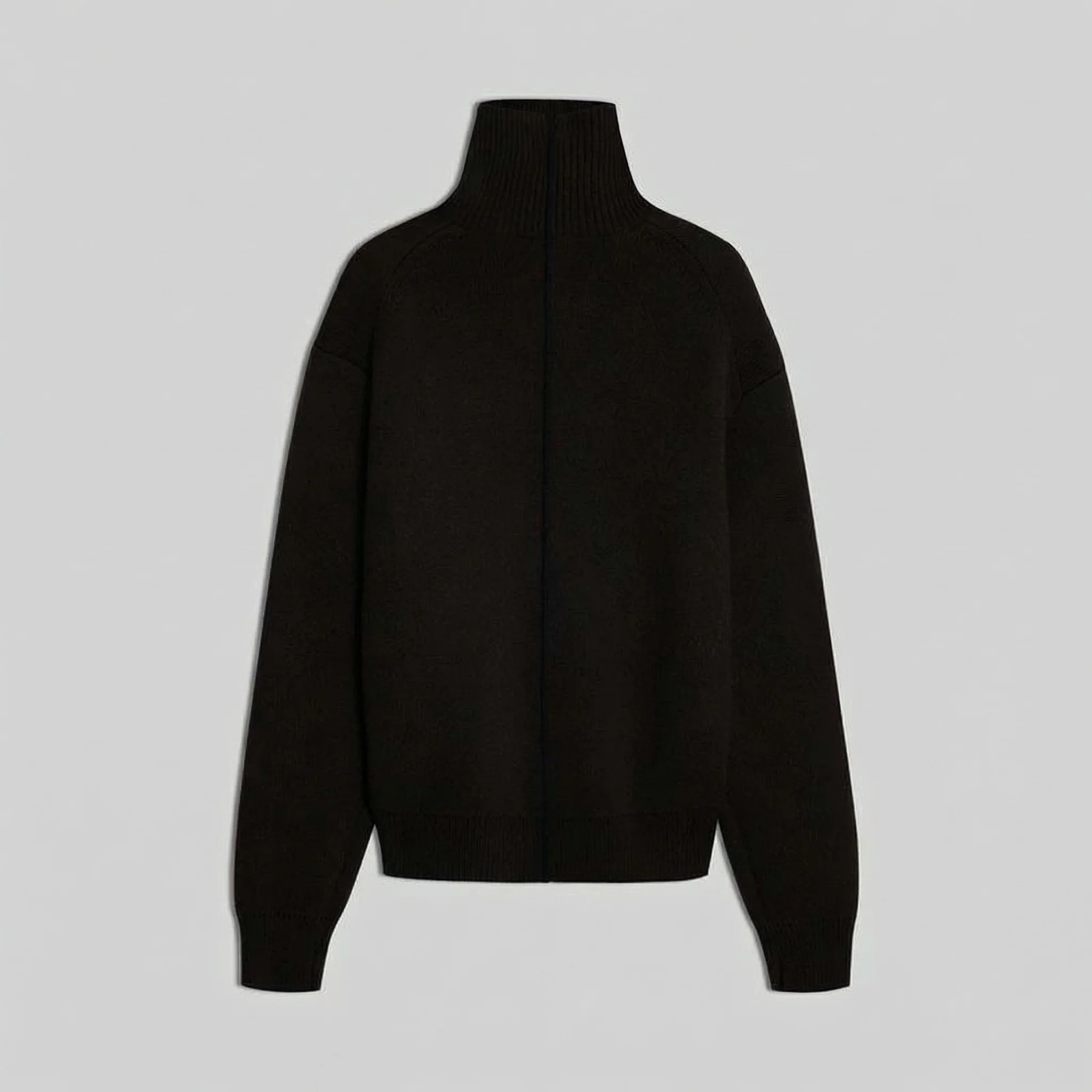 Merino Back-Slit Turtleneck Sweater - Image 6