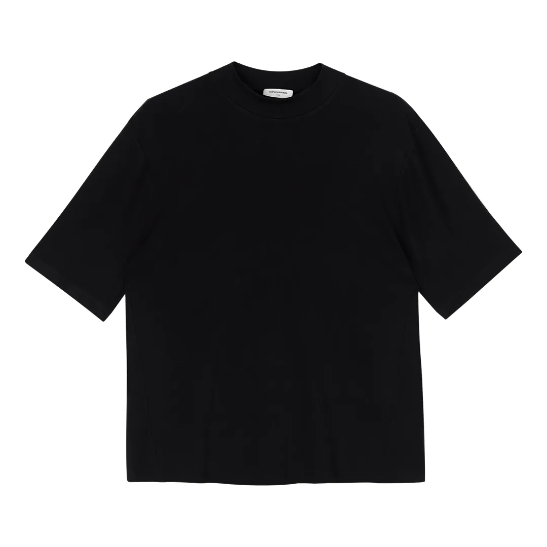 Merino Blend Mock Neck T-Shirt - Image 3