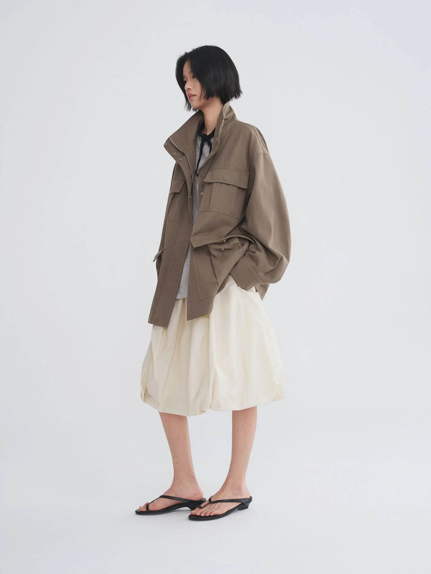Merino Bubble Midi Skirt - Image 3