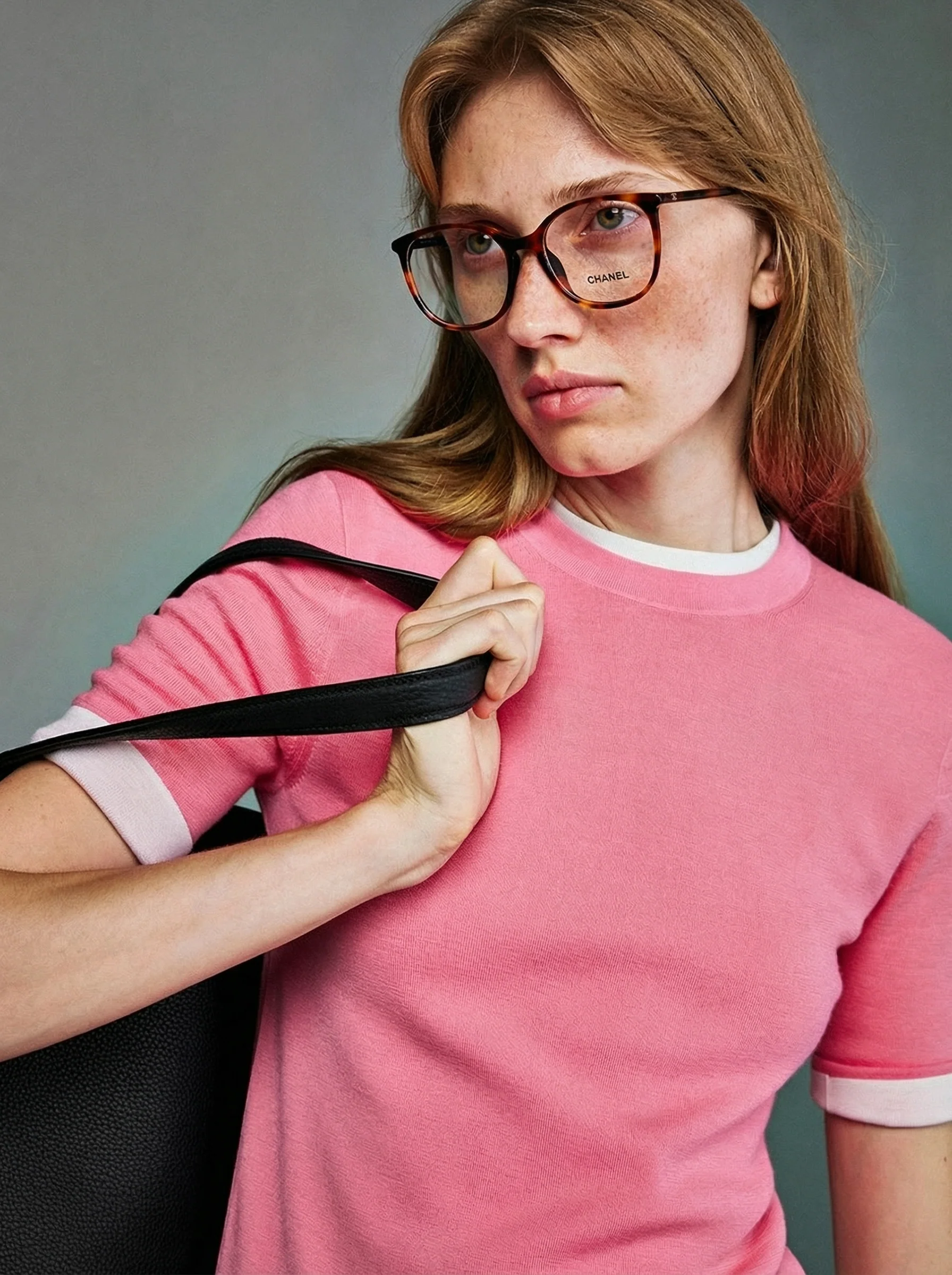 Merino Contrast-Trim Knit Tee