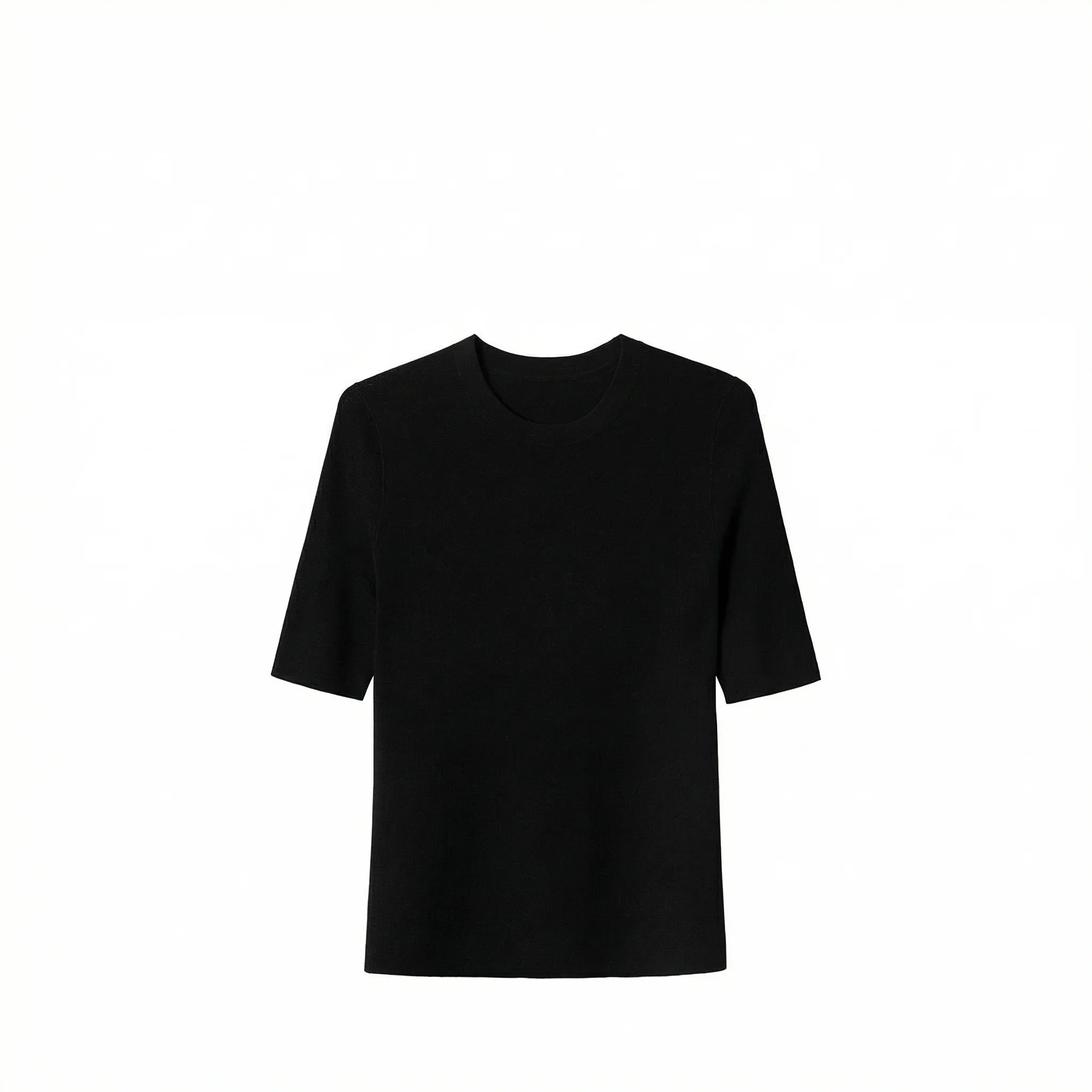 Merino Contrast-Trim Knit Tee - Image 7